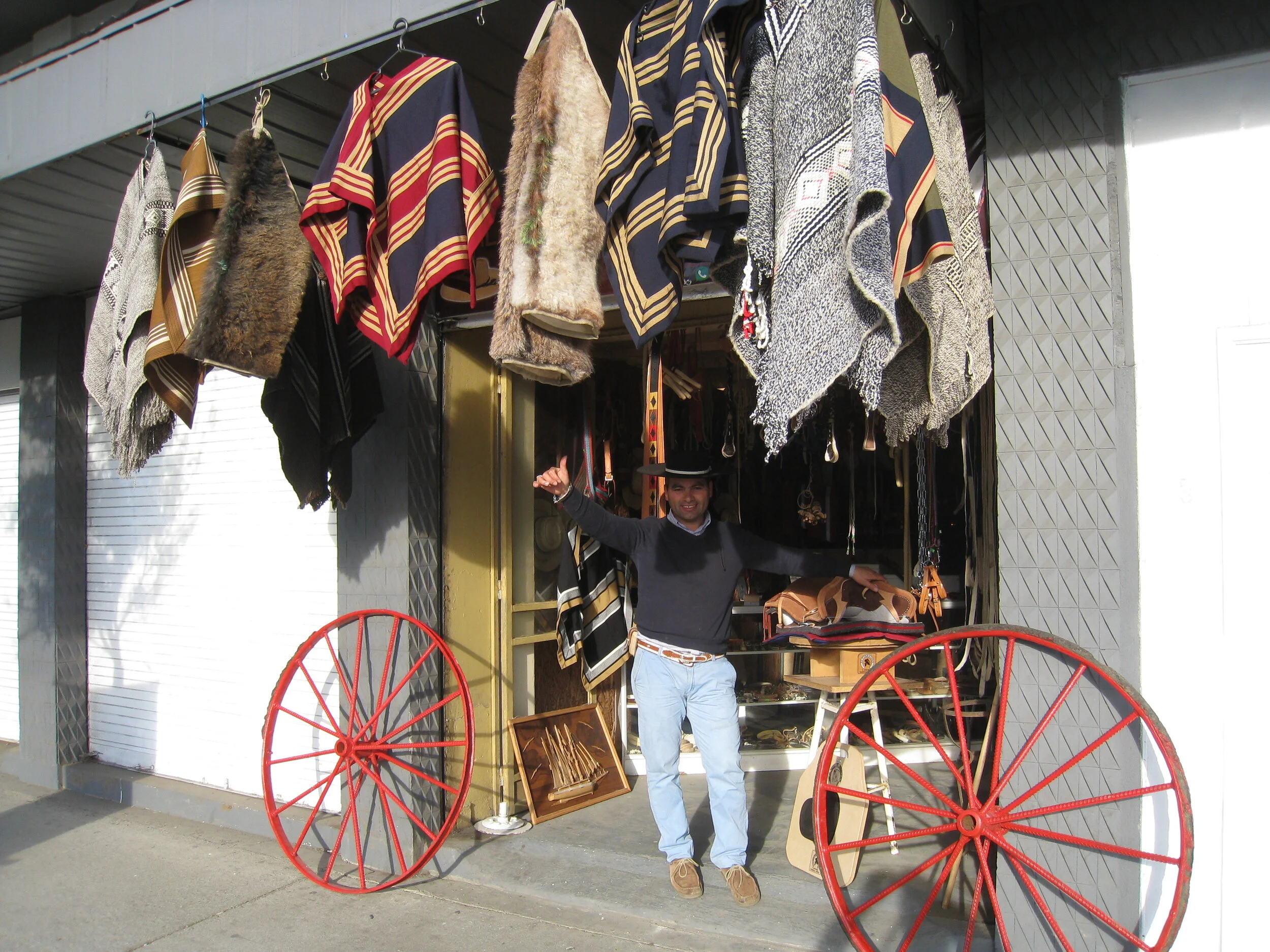 Chile--Chillan--Last vendor of Huaso artifacts and clothing 