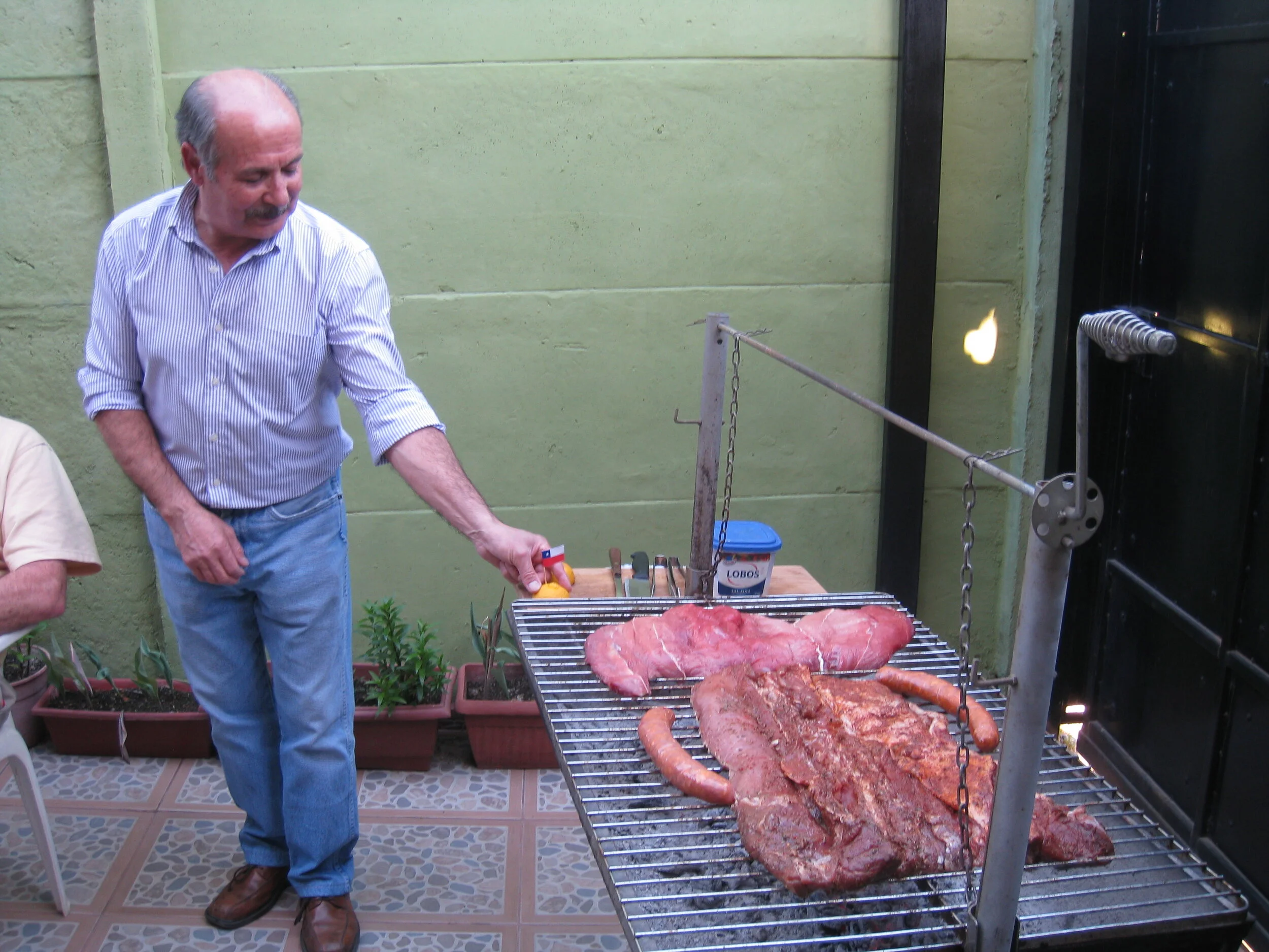  Chile--Curico--Nelson Aguirre and his Chilean Asado 