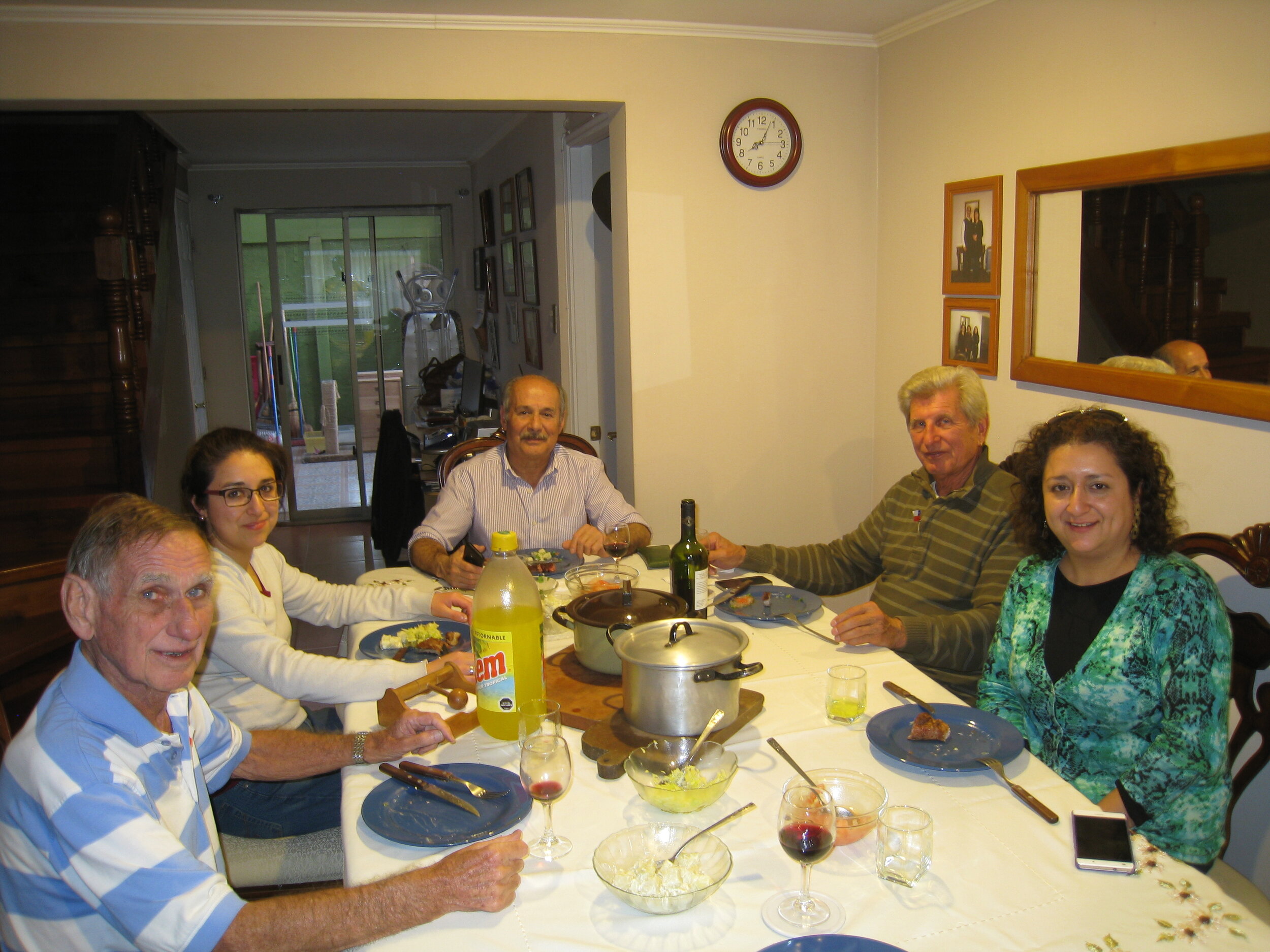  Chile--Curico--Paul Cullingford, Paulina and Nelson Aguirre, Karl Kindel, Macarena Aguirre 