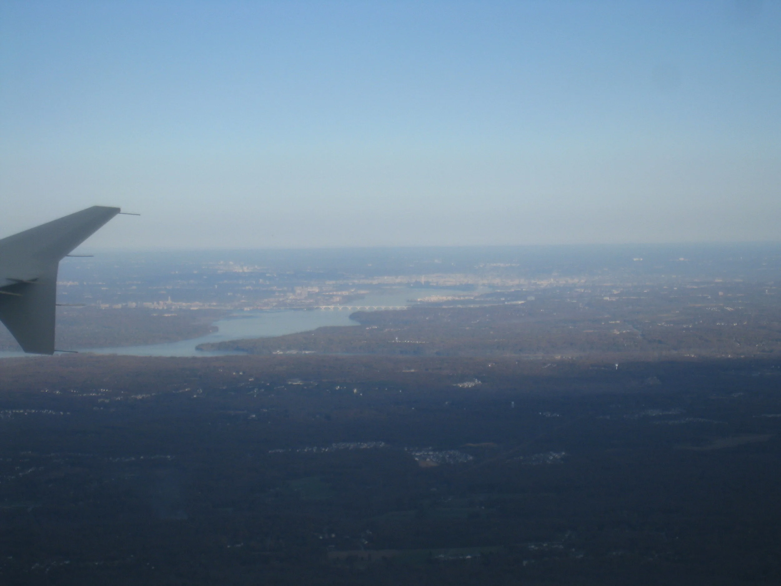  Washington, DC--Coming into National Airport after Chile 