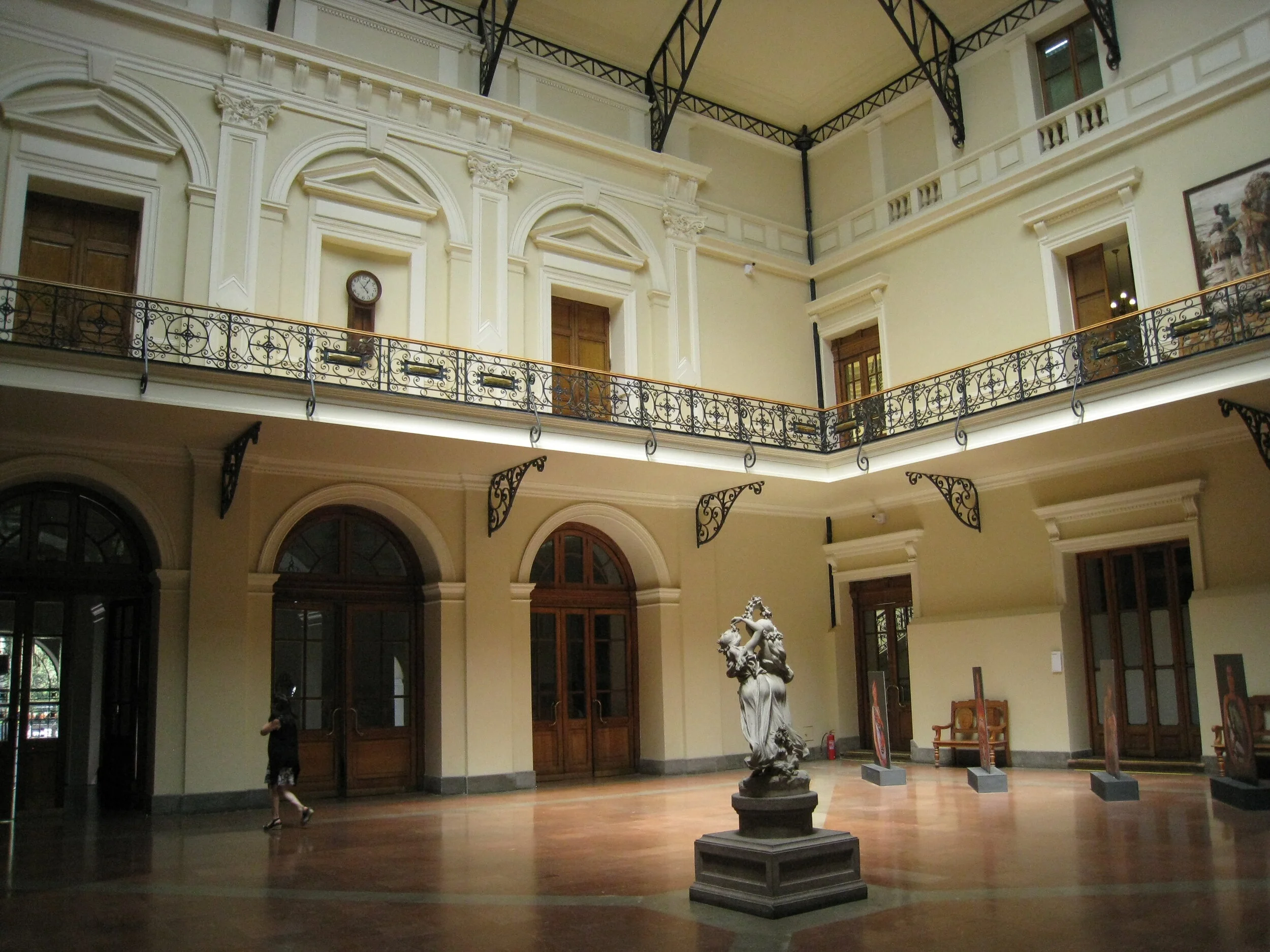  Santiago--Inside the City Hall on the Plaza de Armas 