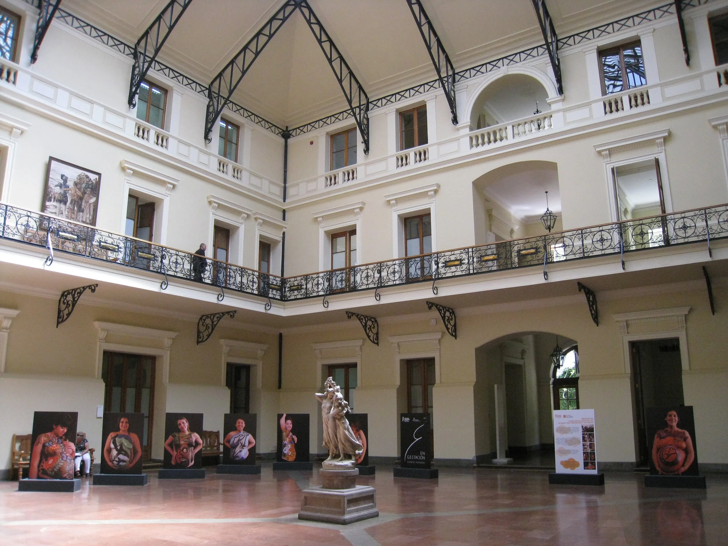  Santiago--Inside the City Hall on the Plaza de Armas 