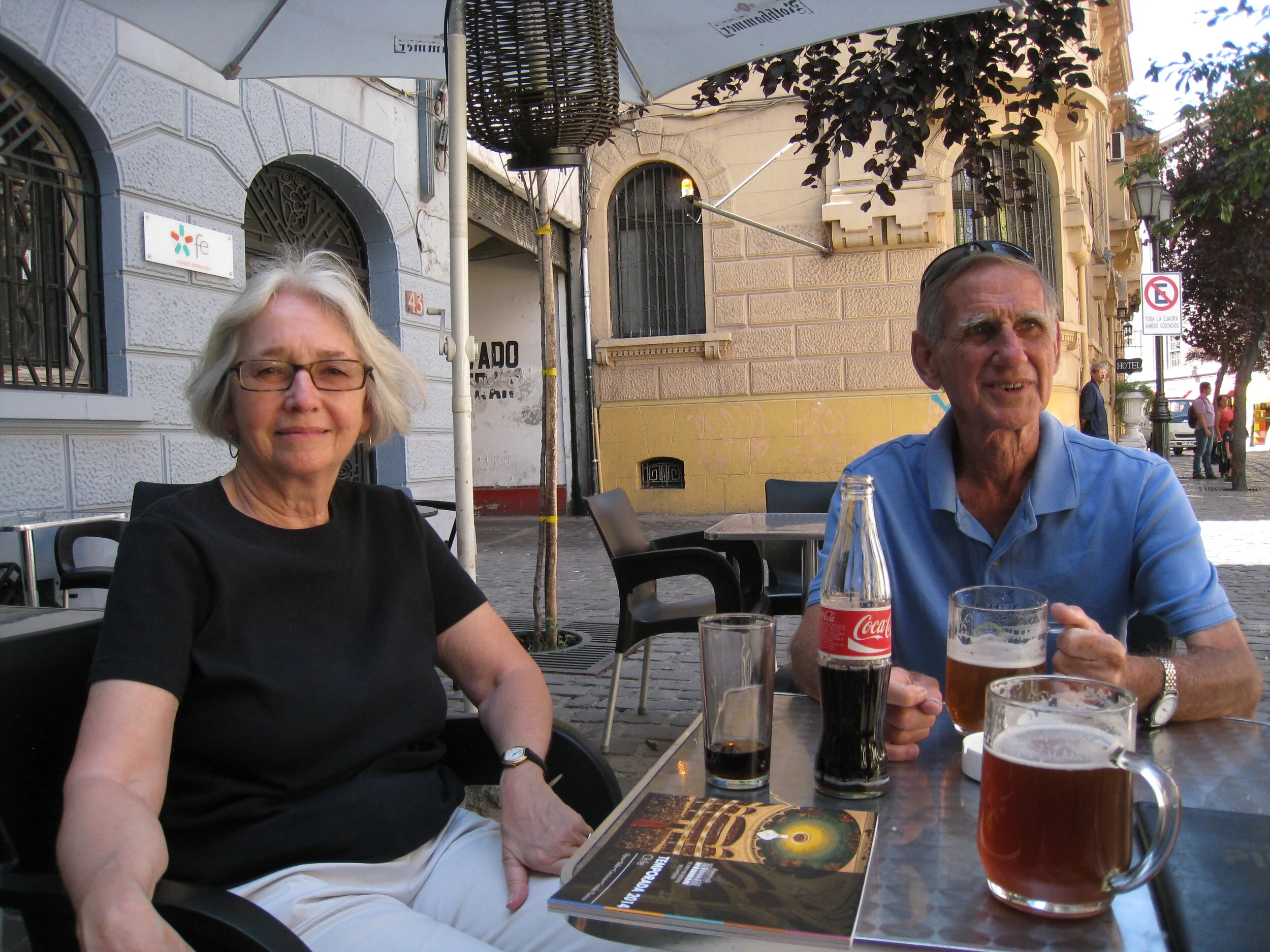  Santiago-- On Londres Street near the Iglesia San Francisco (interior)--Carrol Kindel and Paul Cullingford 