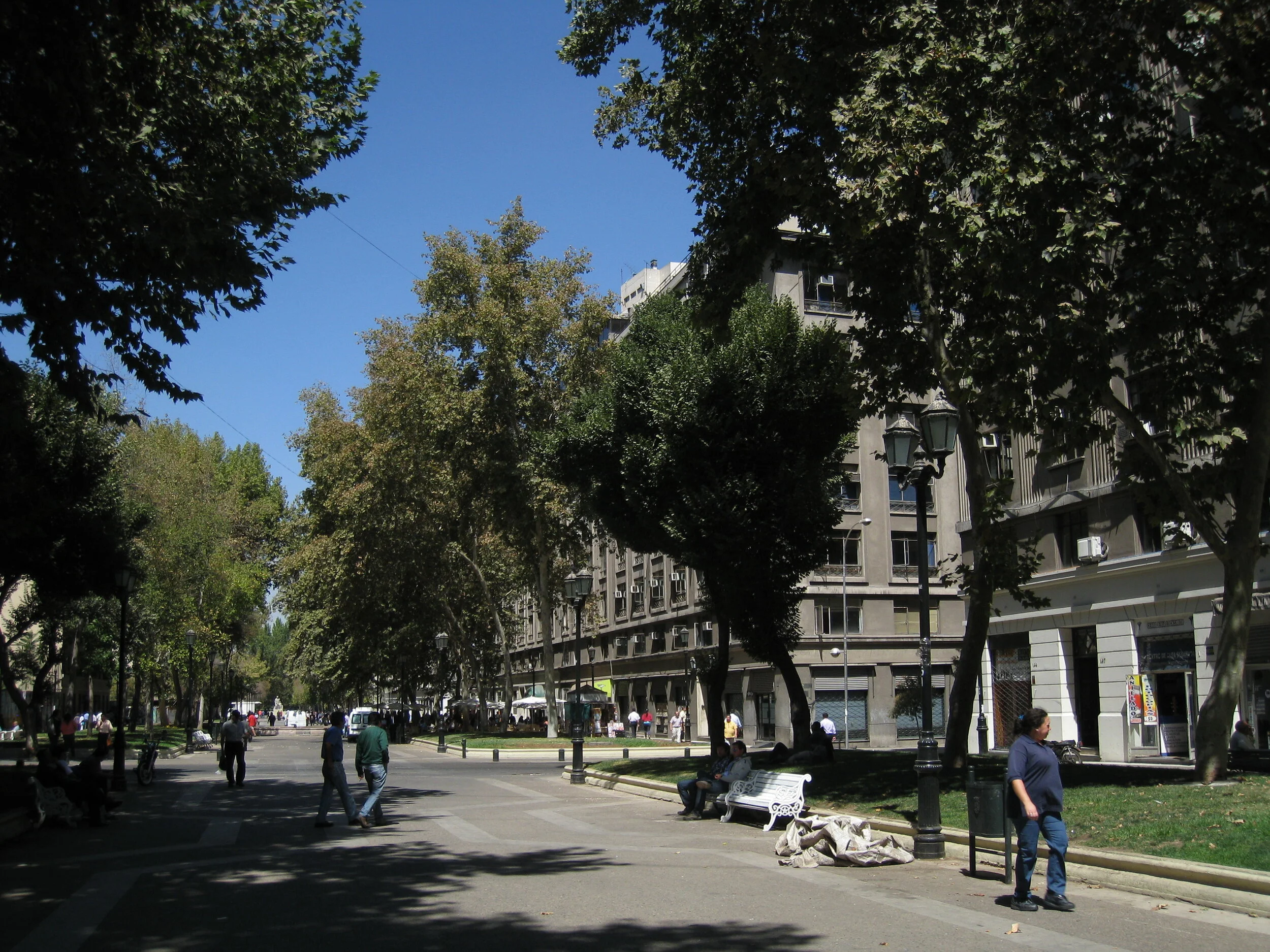  Santiago--Bulnes pedestrian street at lower end 