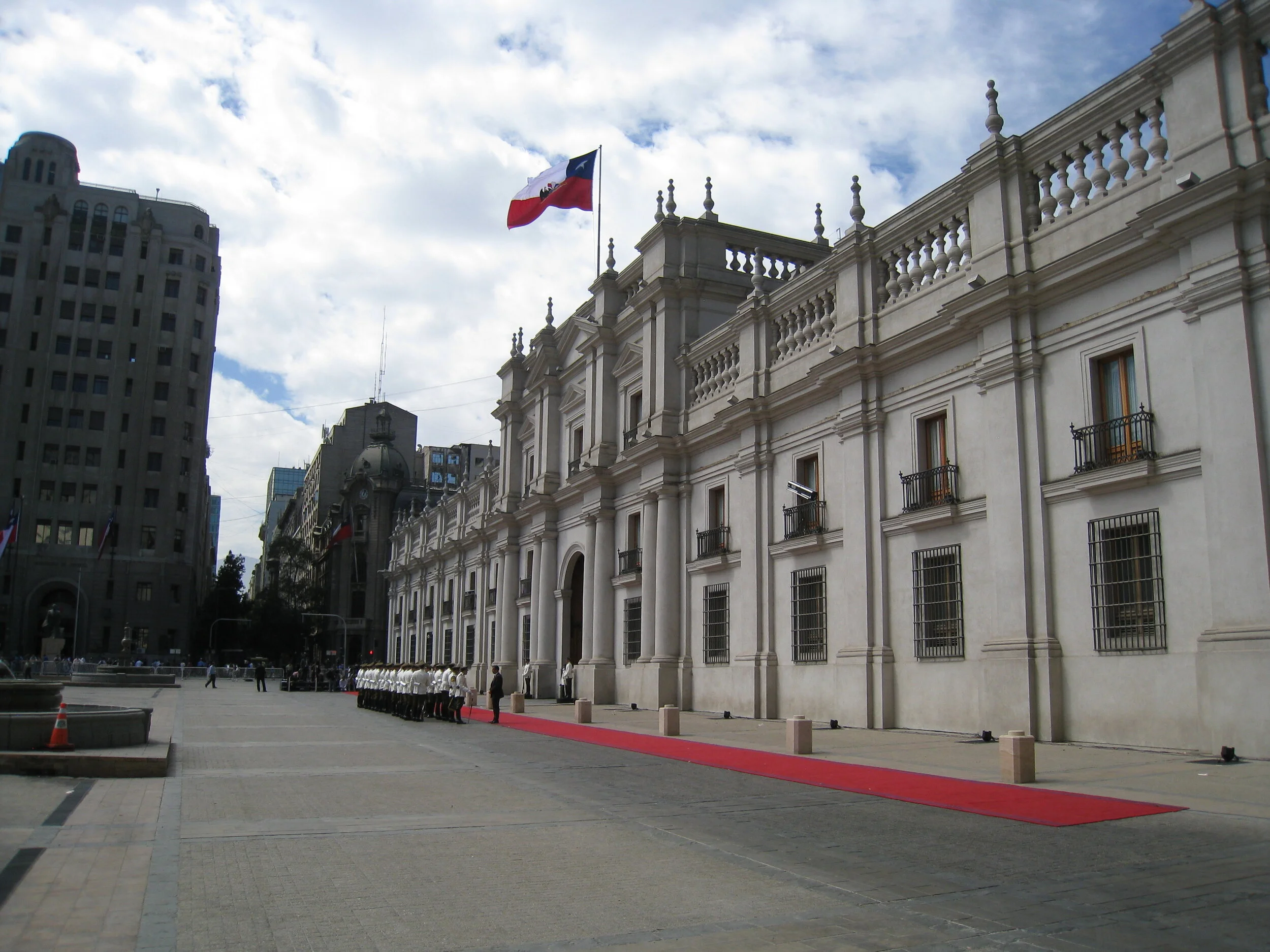  Santiago--La Moneda on Inauguration day 