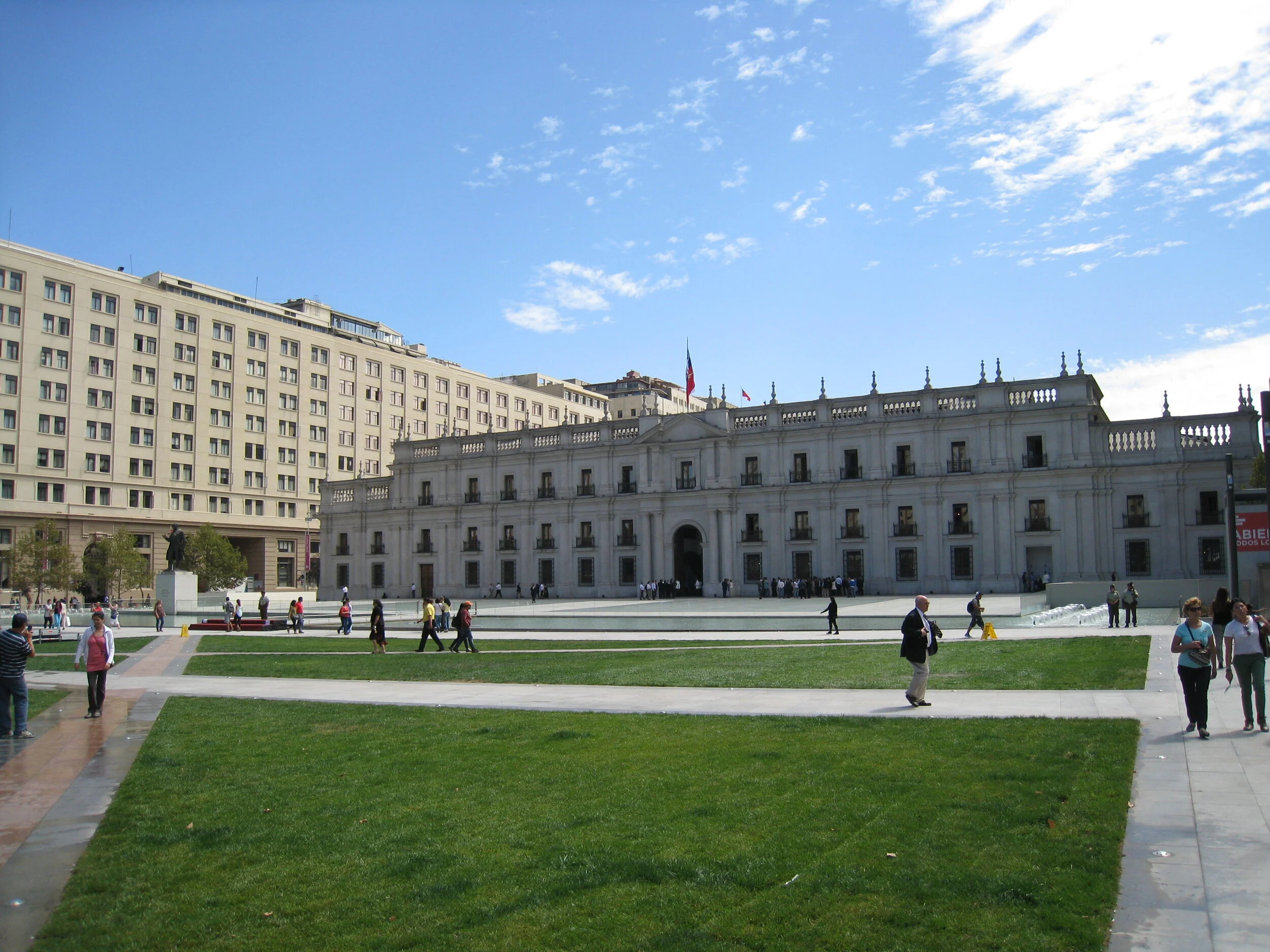  Santiago--Citizens Plaza with the Moneda 