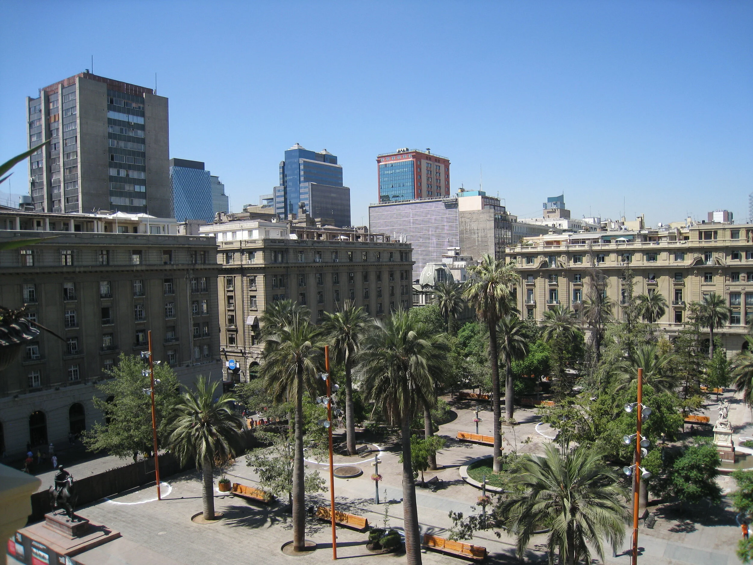  Santiago--View from the tower of the Museo Histoico Nacional--Plaza de Armas 