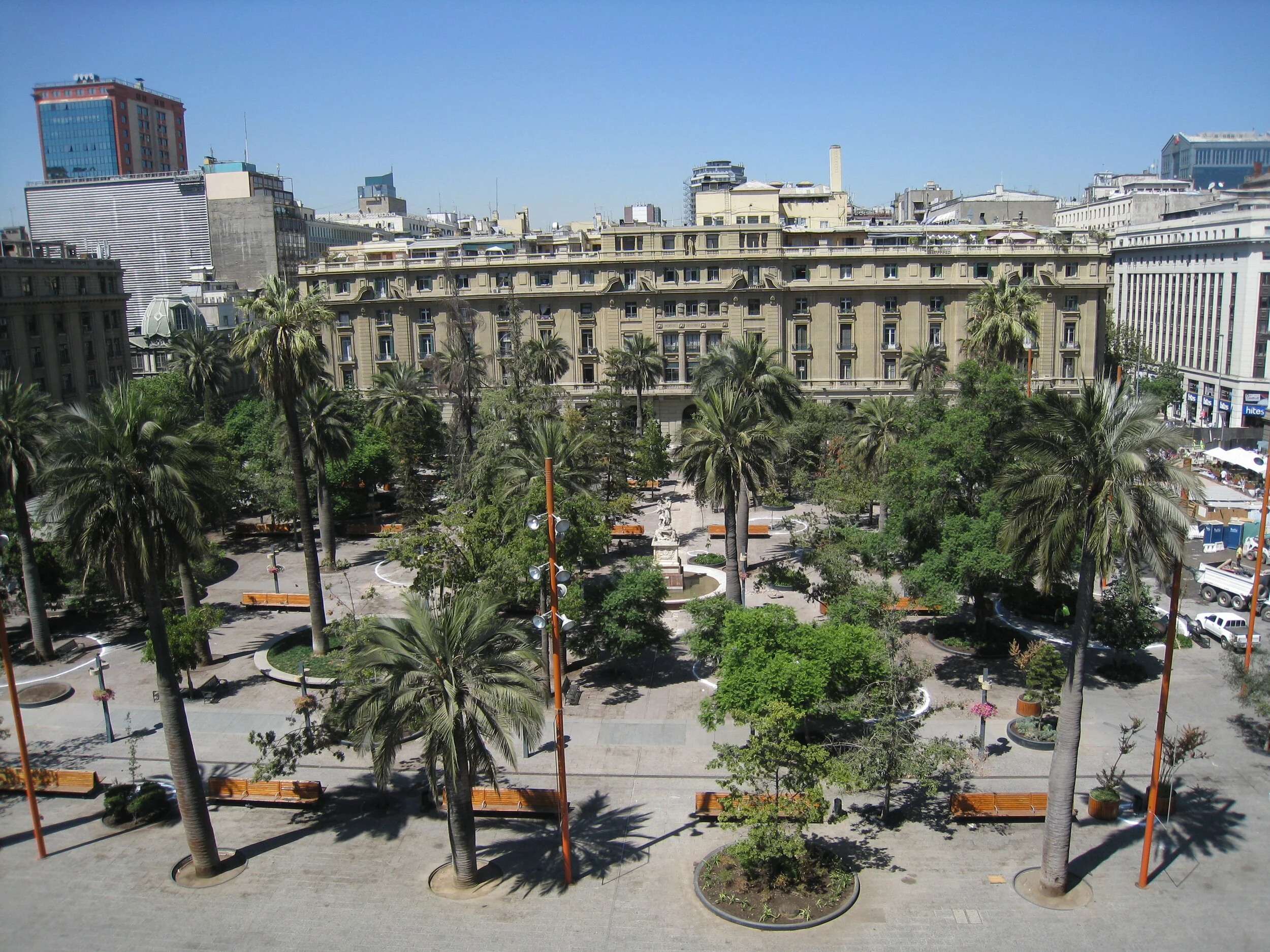  Santiago--View from the tower of the Museo Histoico Nacional--Plaza de Armas 