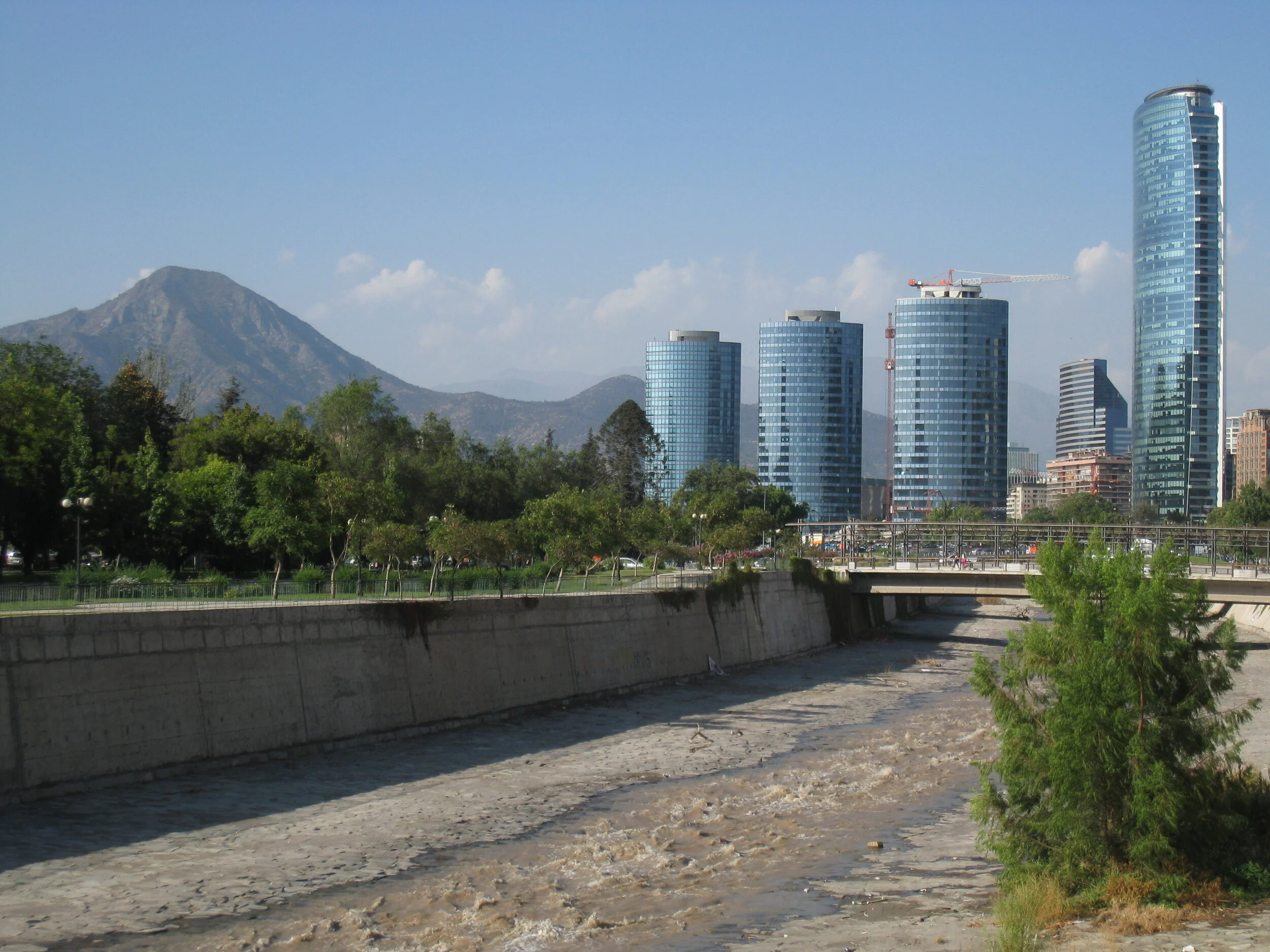  Santiago--Rio Mapocho in Las Condes 