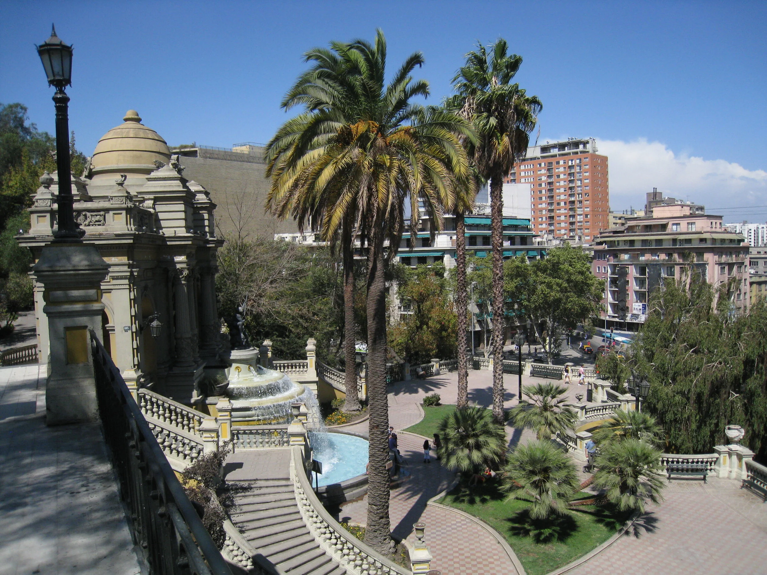  Santiago--View from Cerro Santa Lucia--the main entrance to the park 
