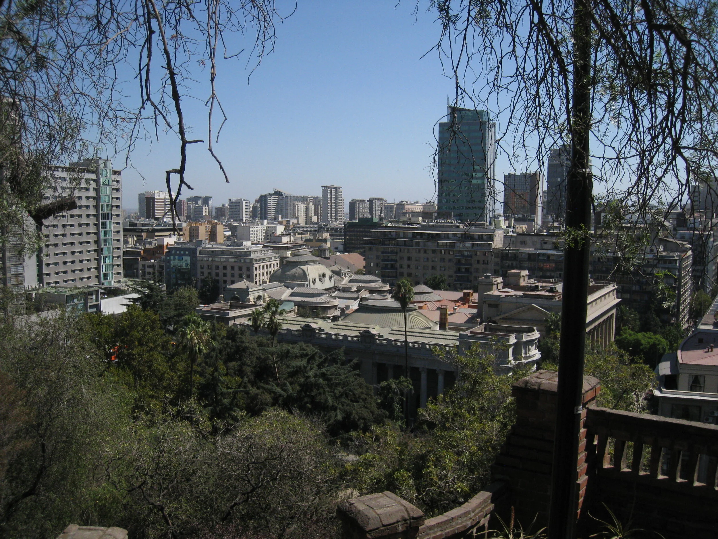  Santiago--View from Cerro Santa Lucia--Looking towards the National Library 