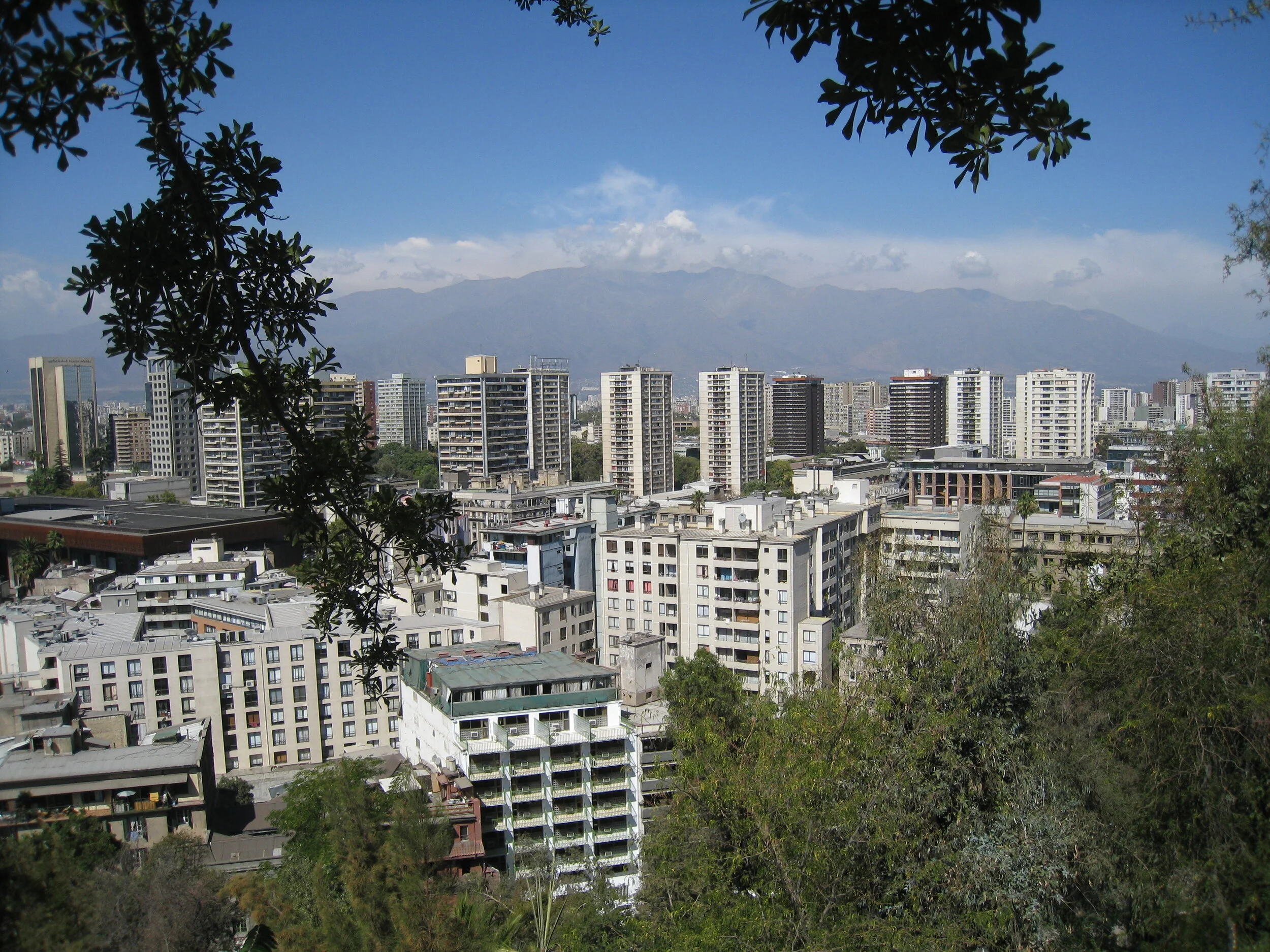  Santiago--View from Cerro Santa Lucia--Looking east to the Andes 