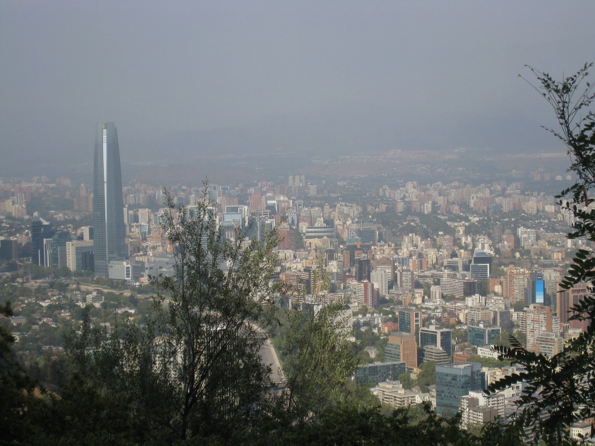  Santiago-- From San Cristobal--Looking east 