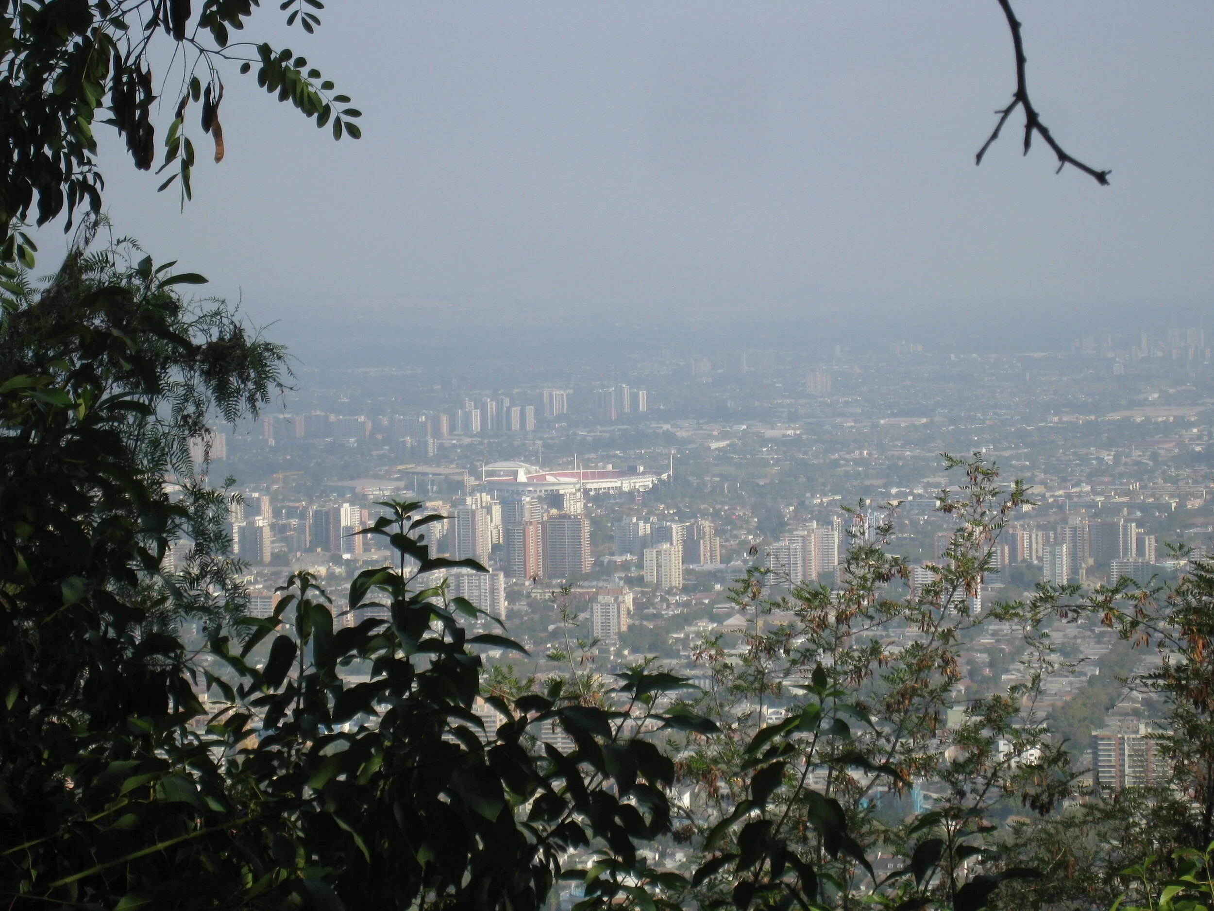  Santiago-- From San Cristobal--Looking towards National Stadium 