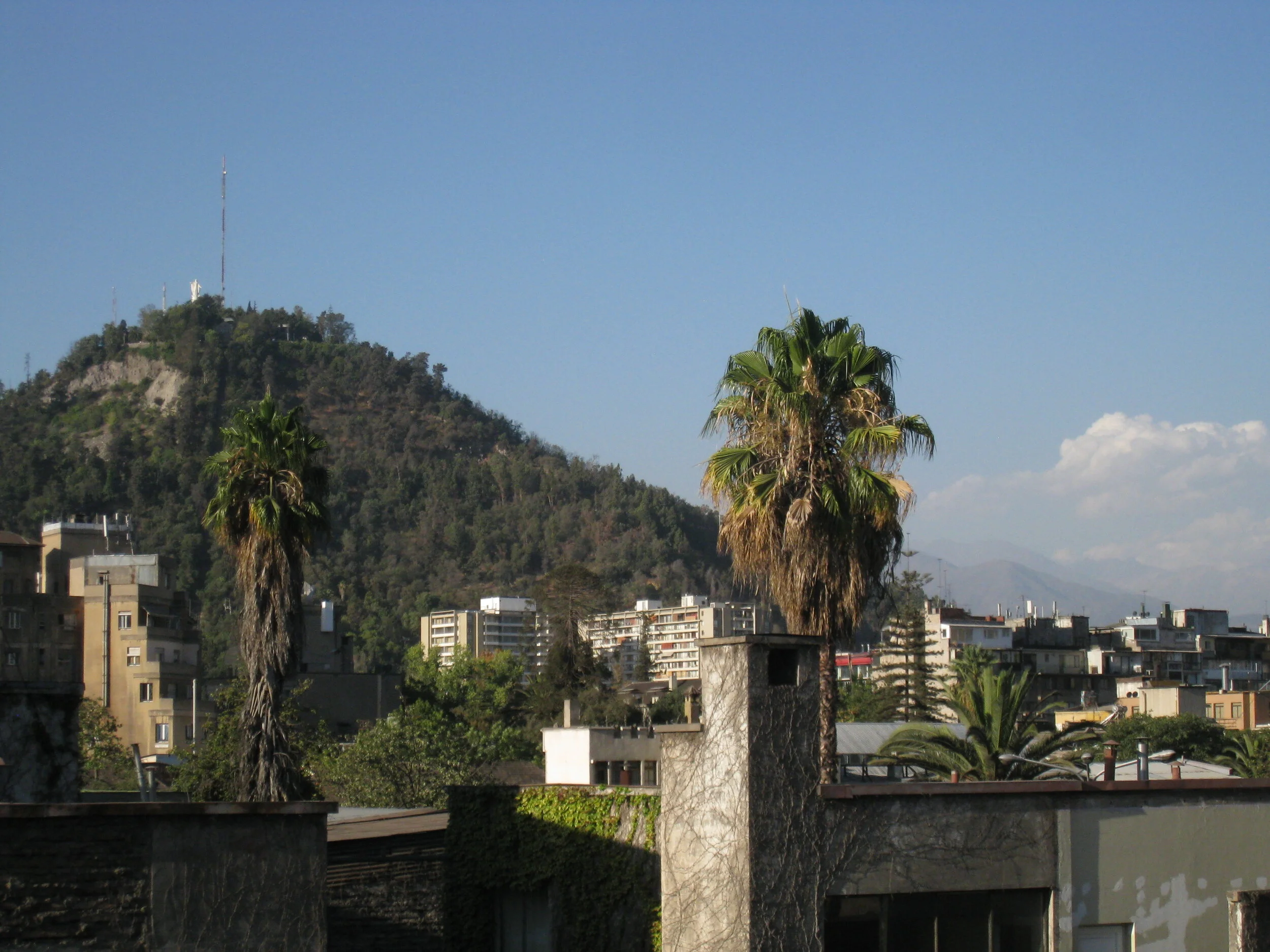  Santiago-- View from our balcony at Lastarria 61 