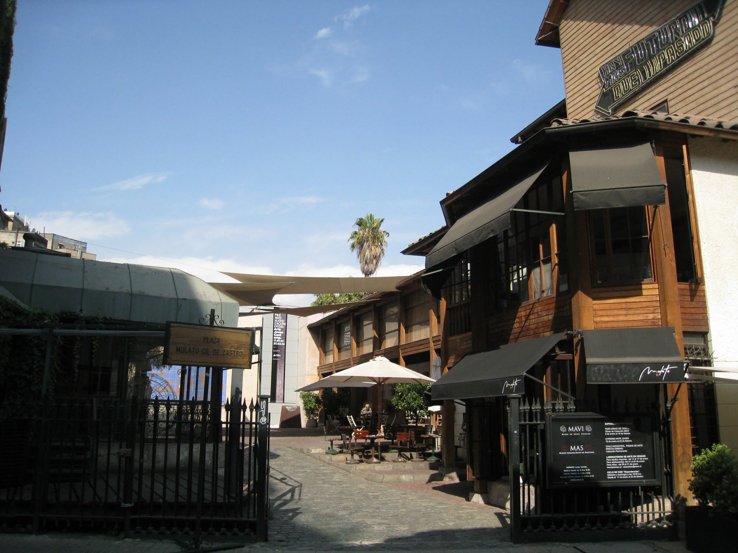  Santiago-- Lastarria Street, Mulatto Gil de Castro Plaza 