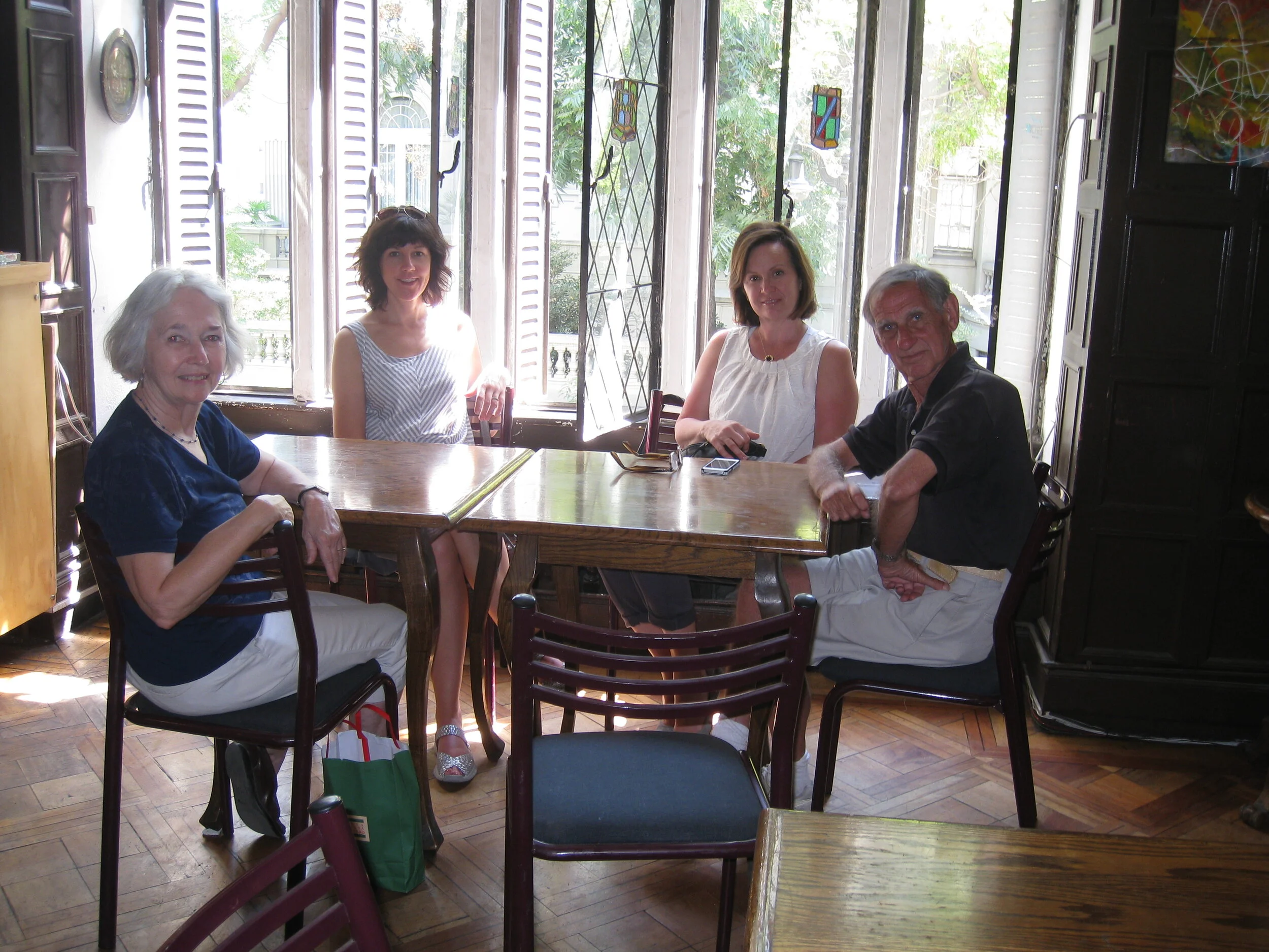  Santiago--Restaurant Luna Azul--Carrol Kindel, Jennifer Kindel, Beth and Paul Cullingford 