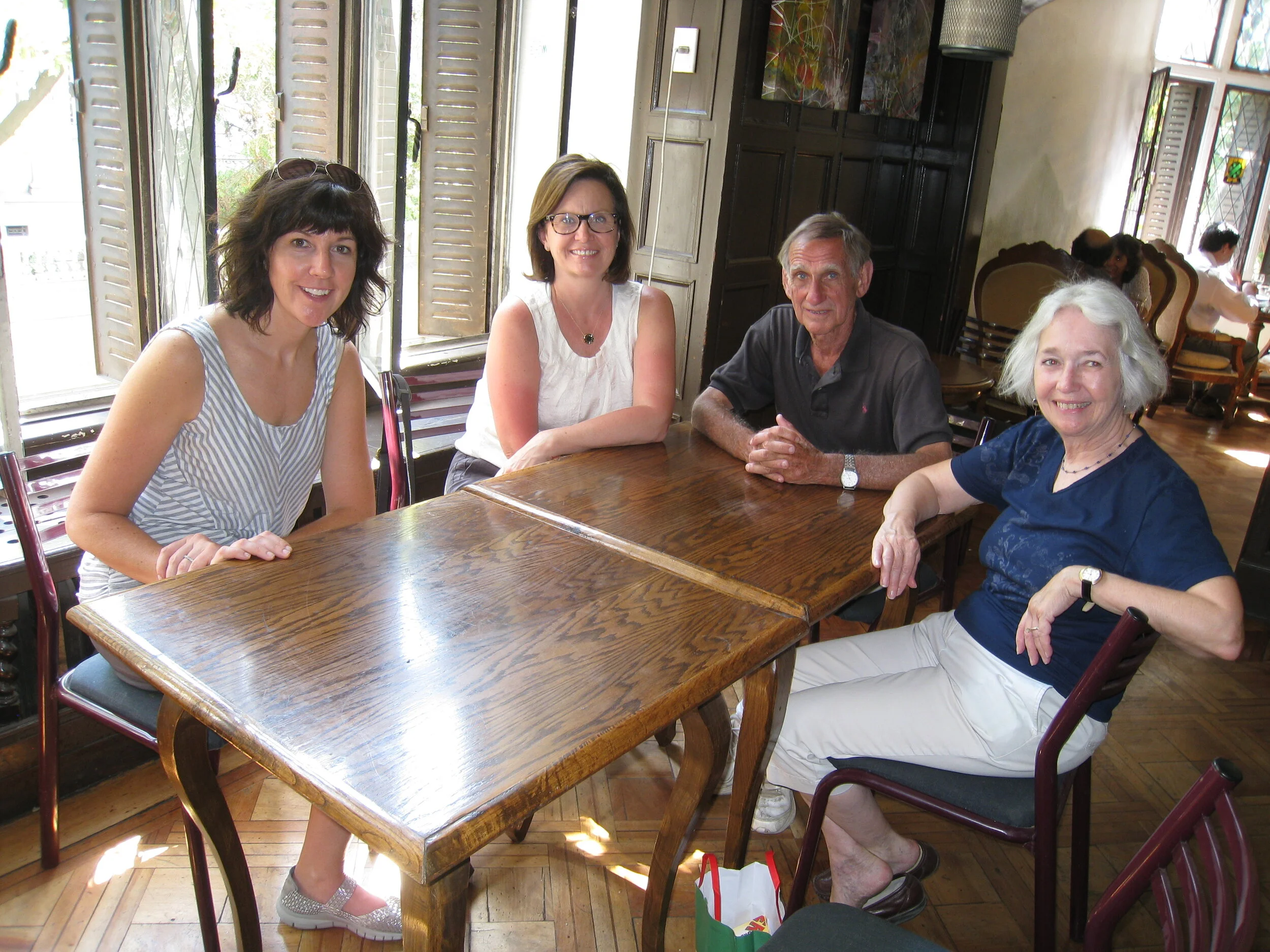  Santiago--Restaurant Luna Azul--Jennifer Kindel, Beth and Paul Cullingford and Carrol Kindel 