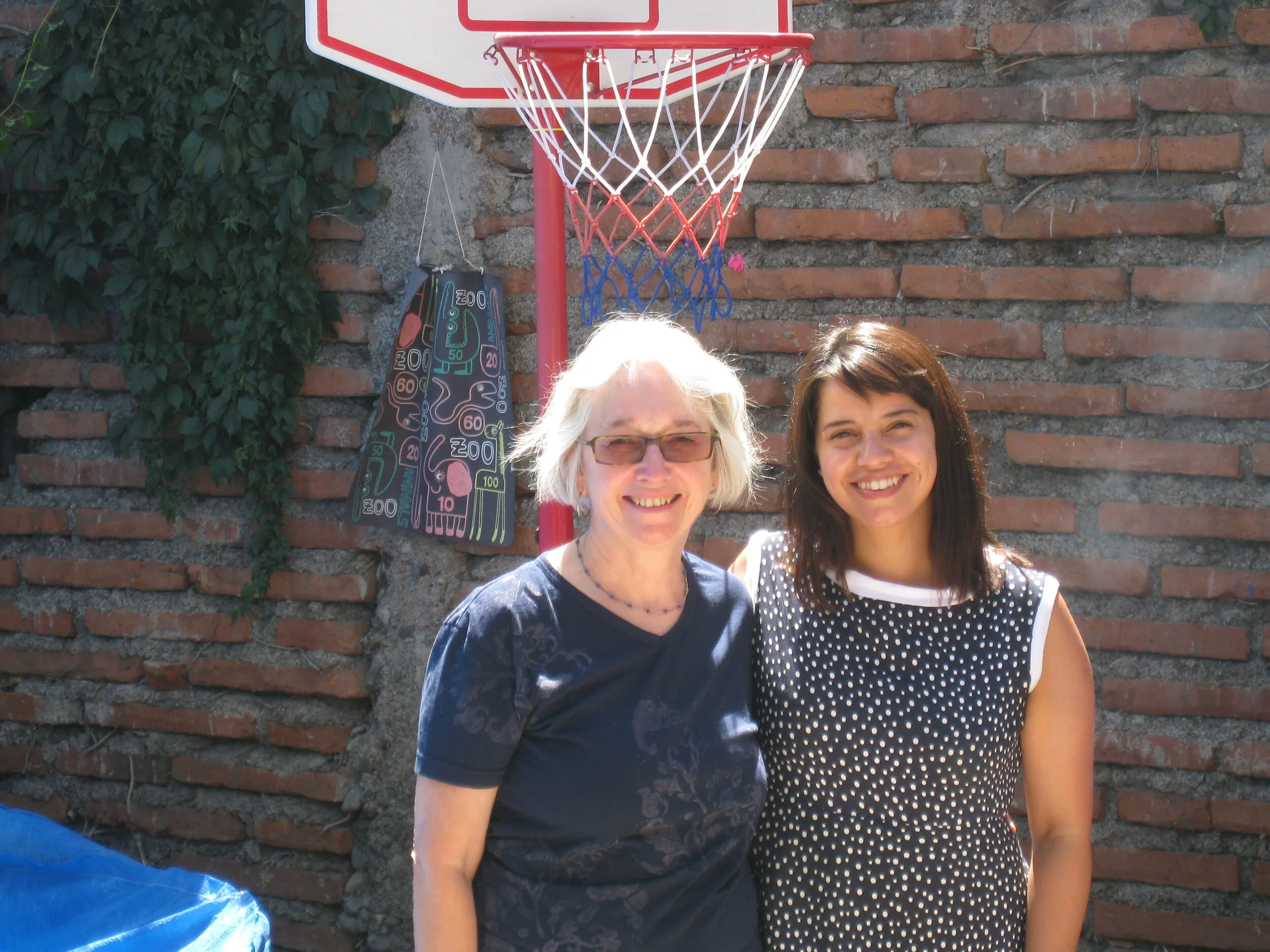  Santiago-- Macul--Sarita Arreguaiz (Canepa)'s house--Bernadita Canepa and Carrol Kindel 