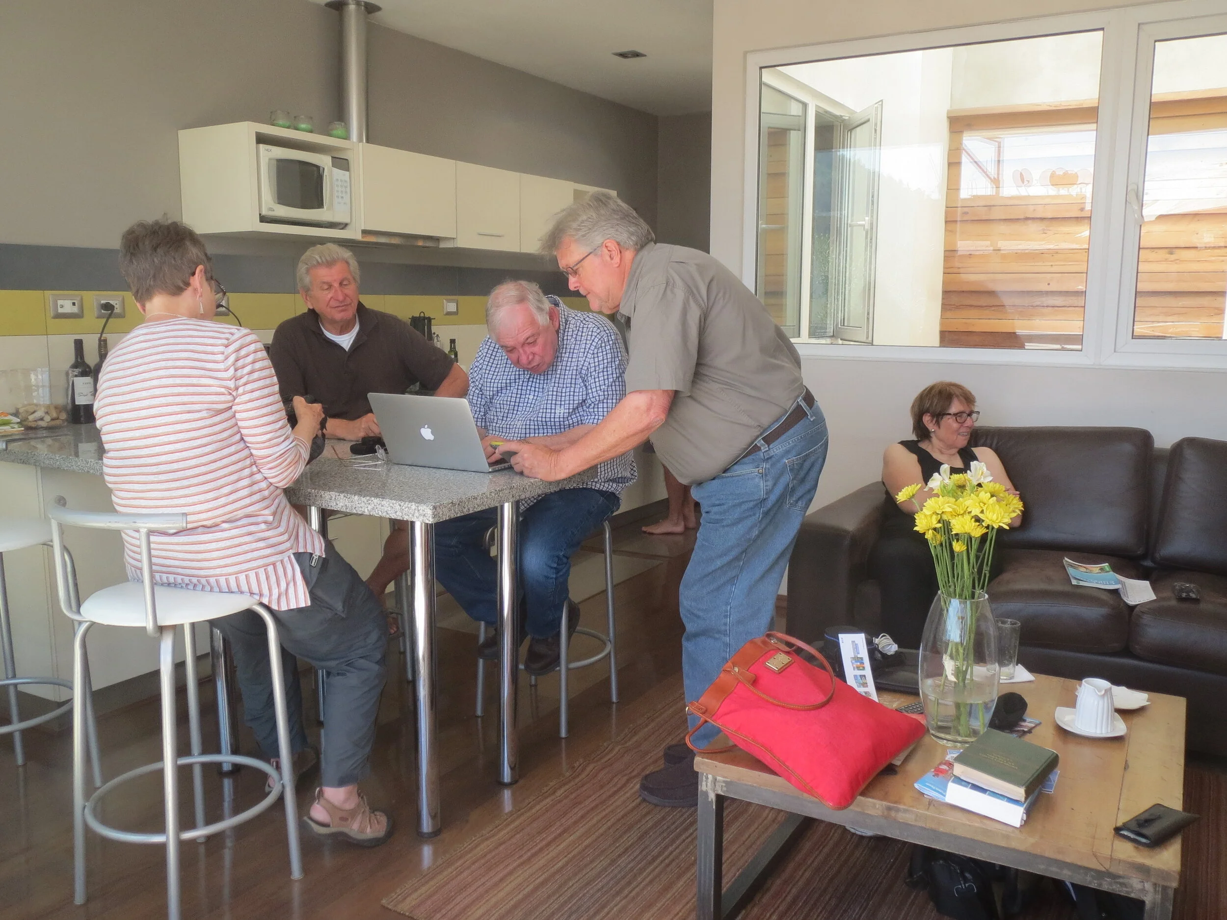  Santiago--Lastarria Apt.--Pat McCrary, Karl Kindel, Steve Wilhelmi, Karl Holmes and Cathy Pettinari 