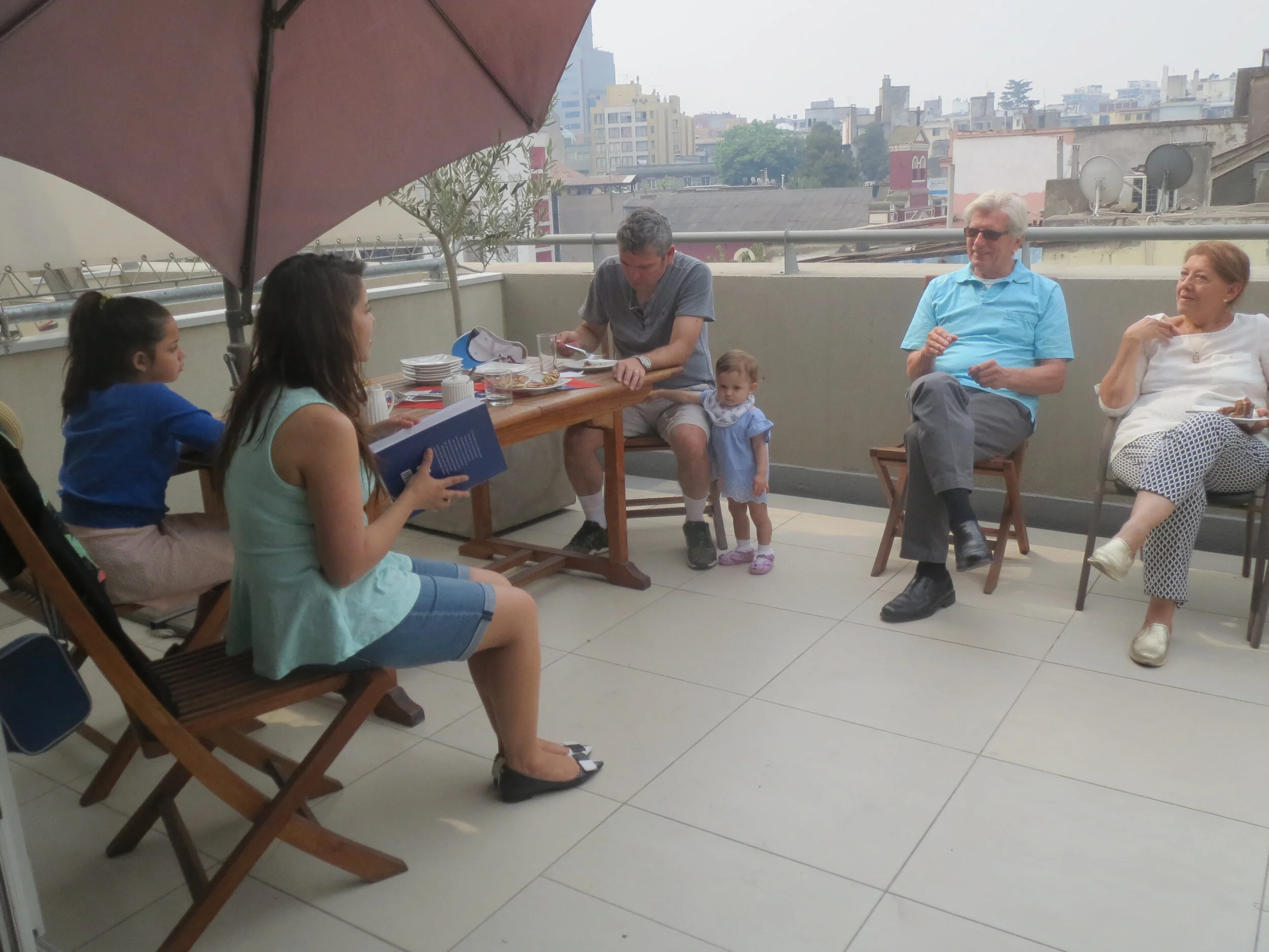  Santiago—Lastarria Apt.—Rafaella, Bernadita, Fernando and  Fernanda, Karl Kindel and Sara Canepa 