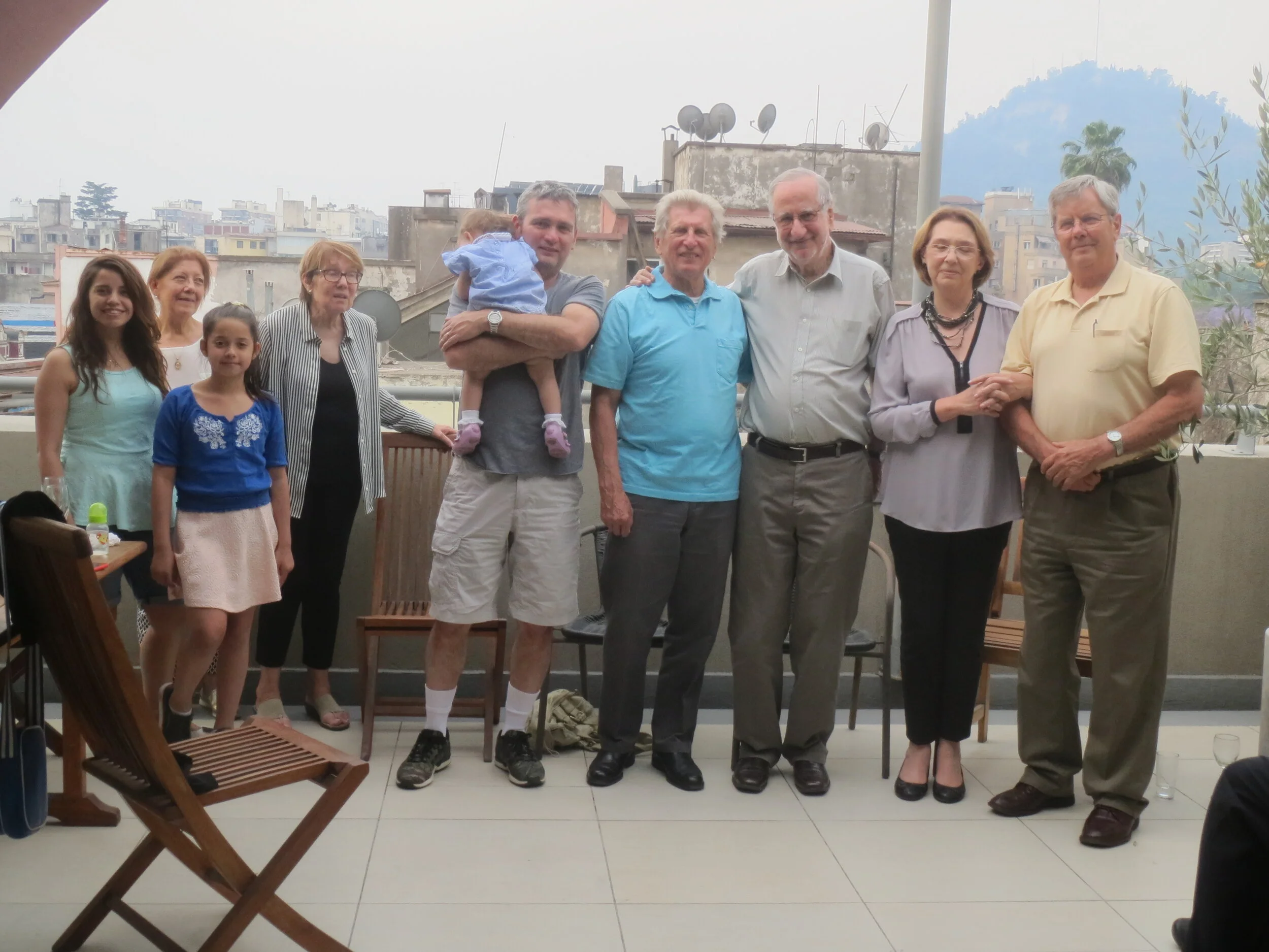  Santiago--Lastarria Apt.--Bernadita, Sara and Rafaella Canepa, Cathy Pettinari, Fernadita and Fernando, Karl Kindel, Jaime and Moira Toha and Roger King 