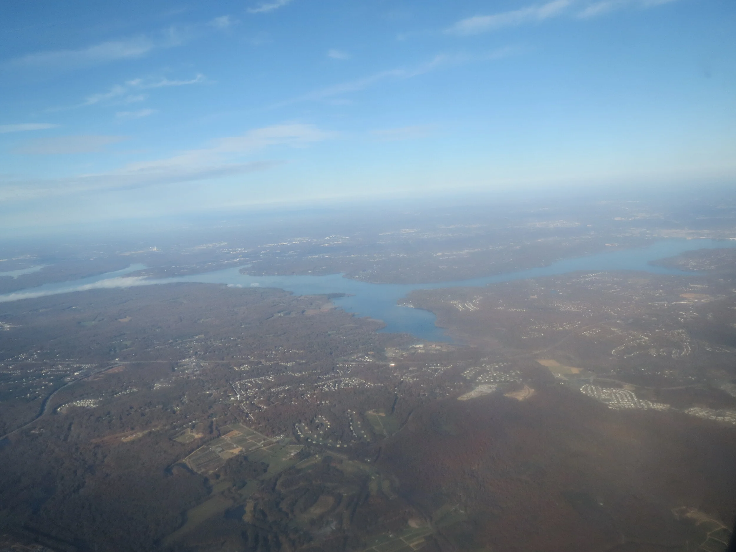  Arriving in DC--The Potomac near Fort Washington and Mt. Vernon 