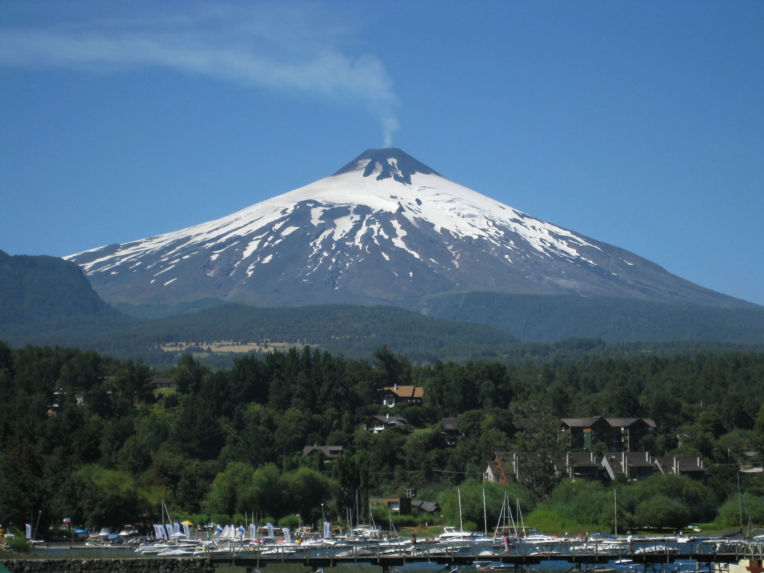 Pucon--Volcan Villarrica (steaming) 