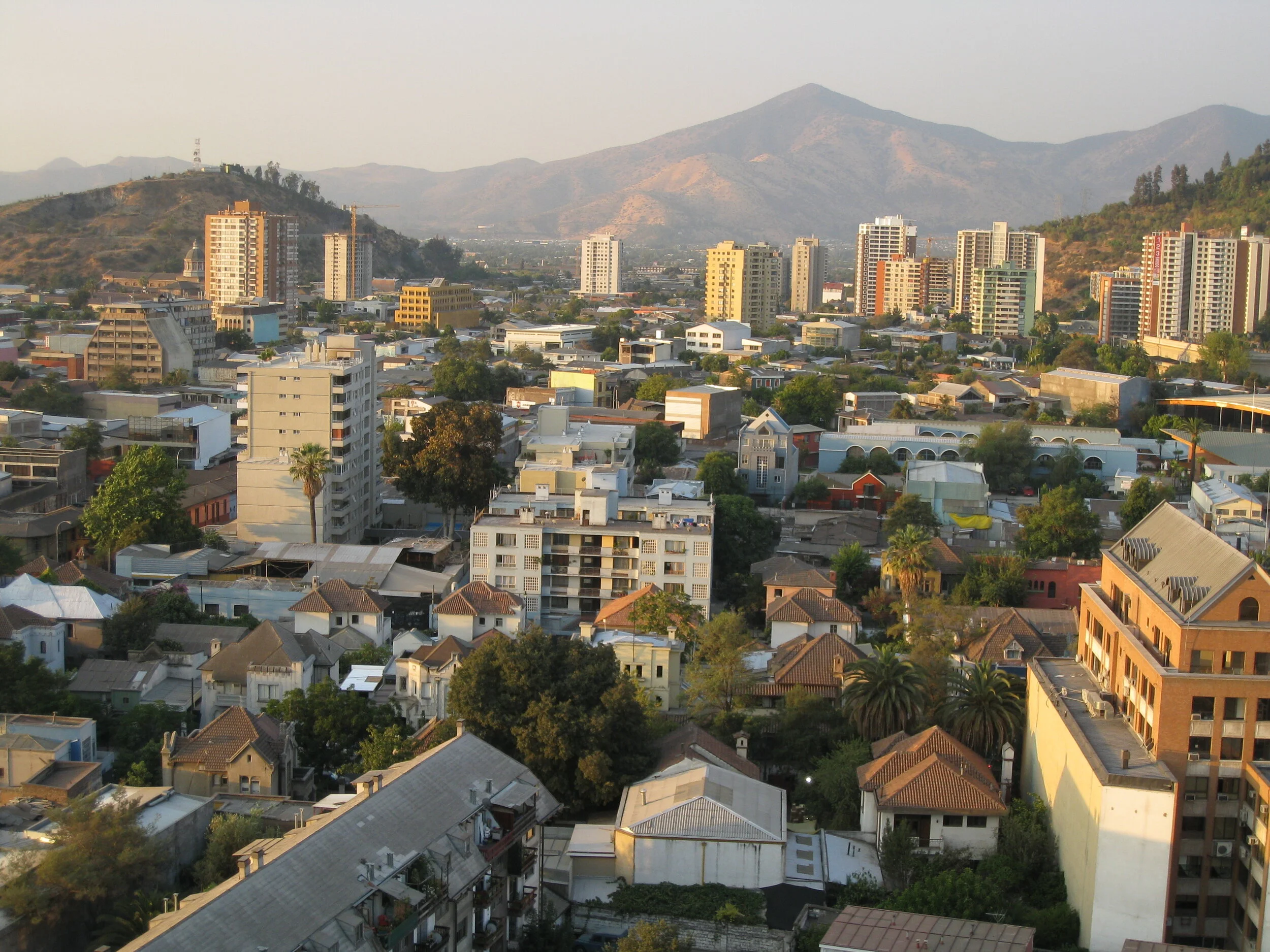  Santiago--Cerro Blanco from towers at 165 Bellavista 