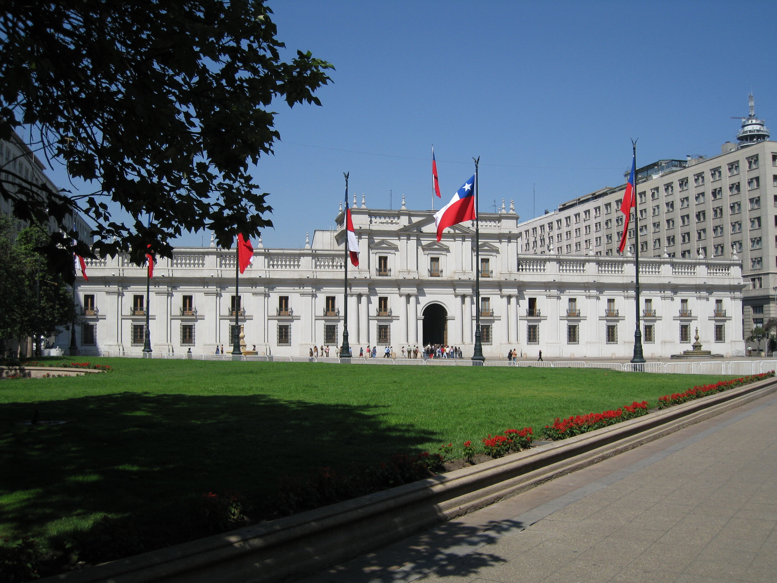  The Moneda, from Plaza Constitution 