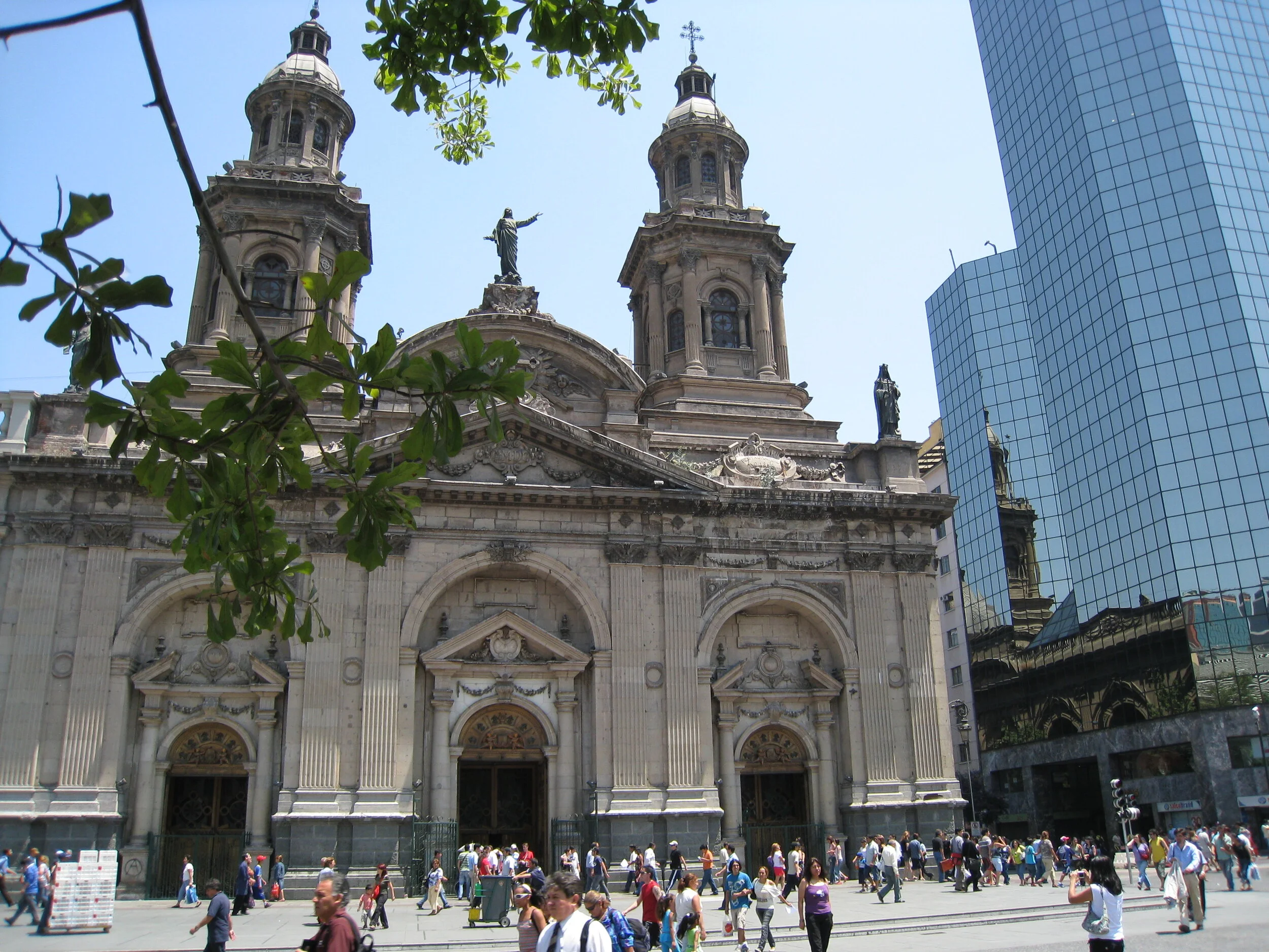  Santiago--Plaza de Armas--Cathedral 