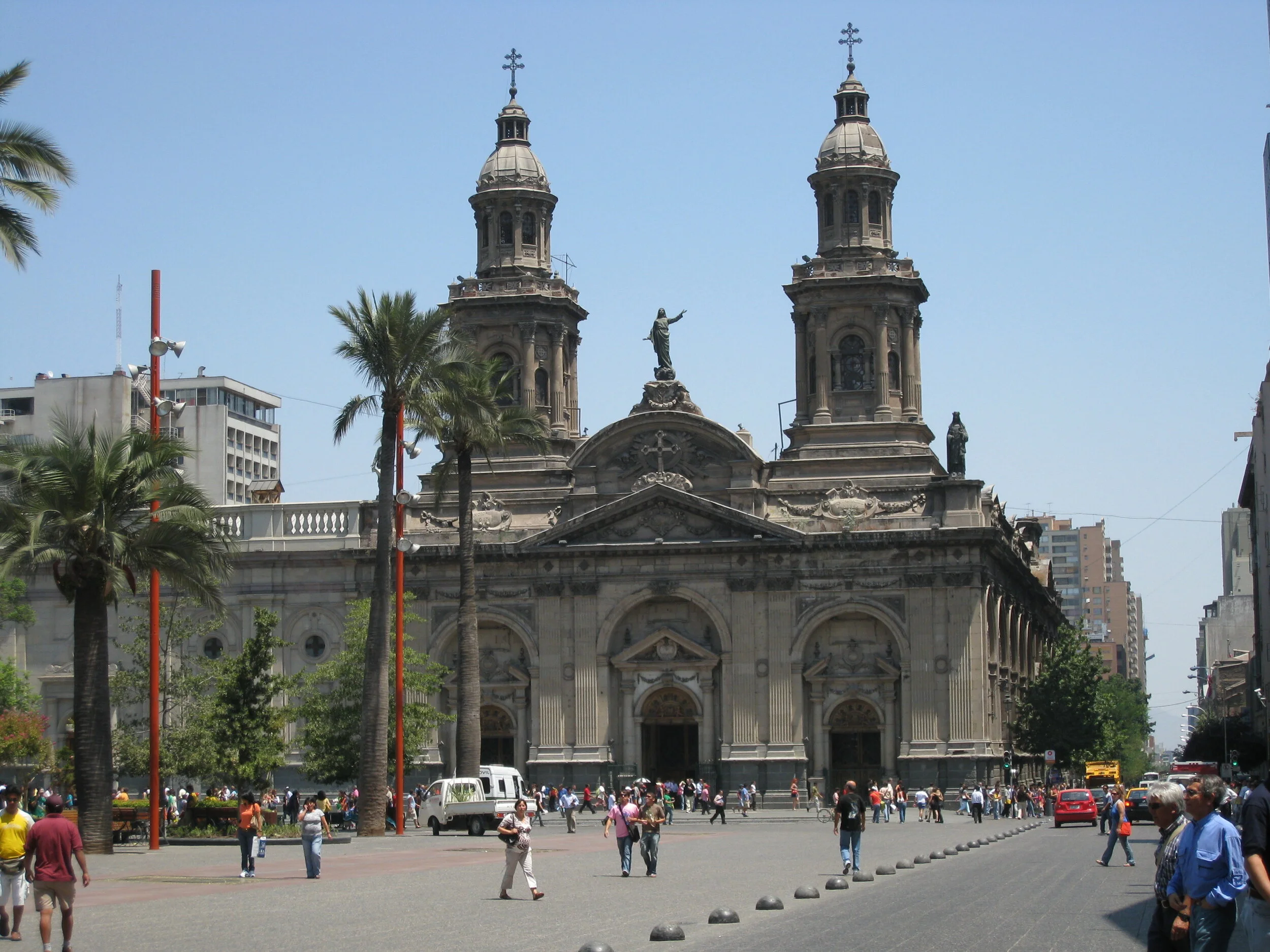  Santiago--Plaza de Armas--Cathedral 