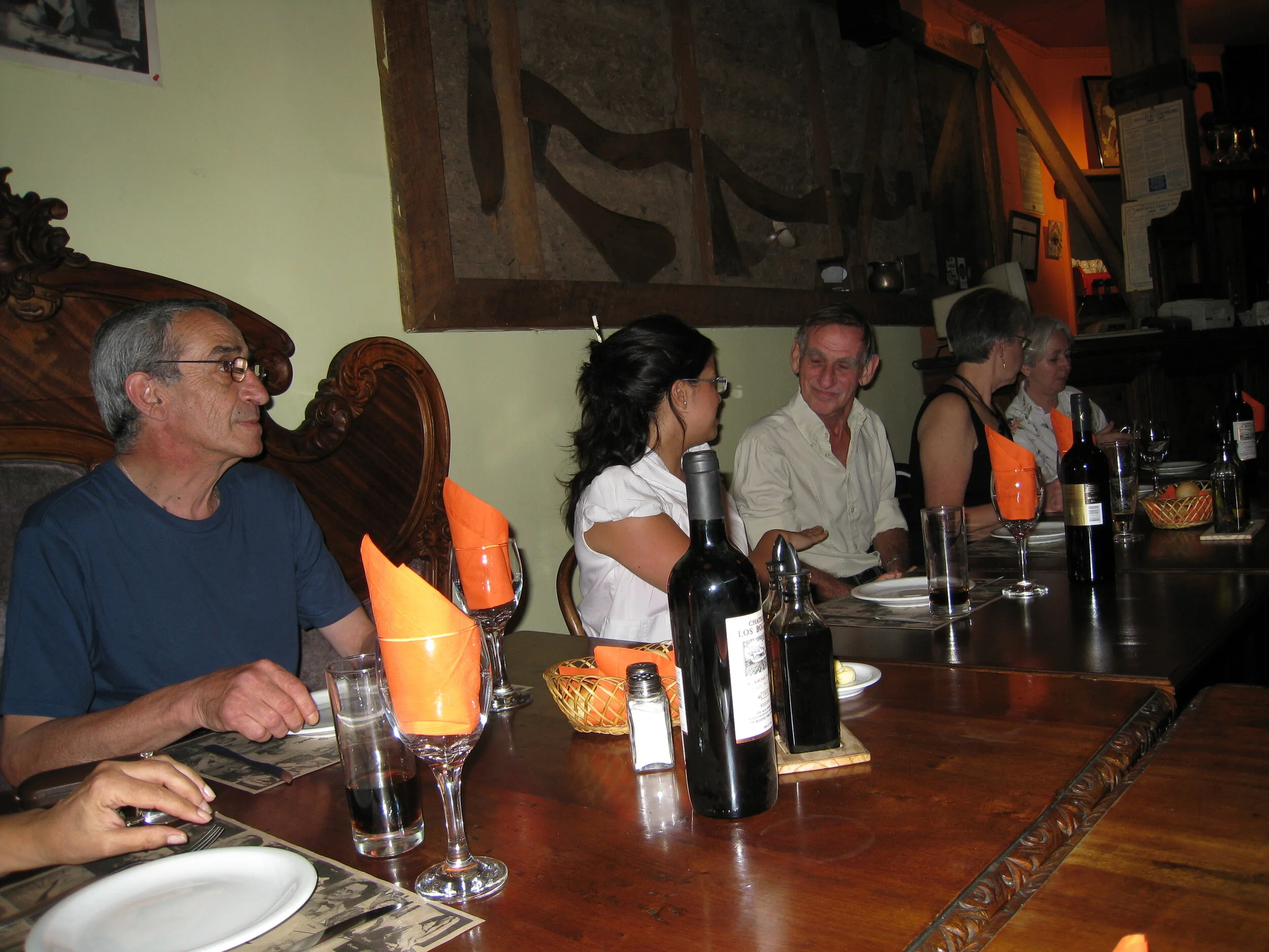  Santiago--Casa Naranja--Karl's birthday--Yuko, Bernadita, Paul, Jane and Carrol 