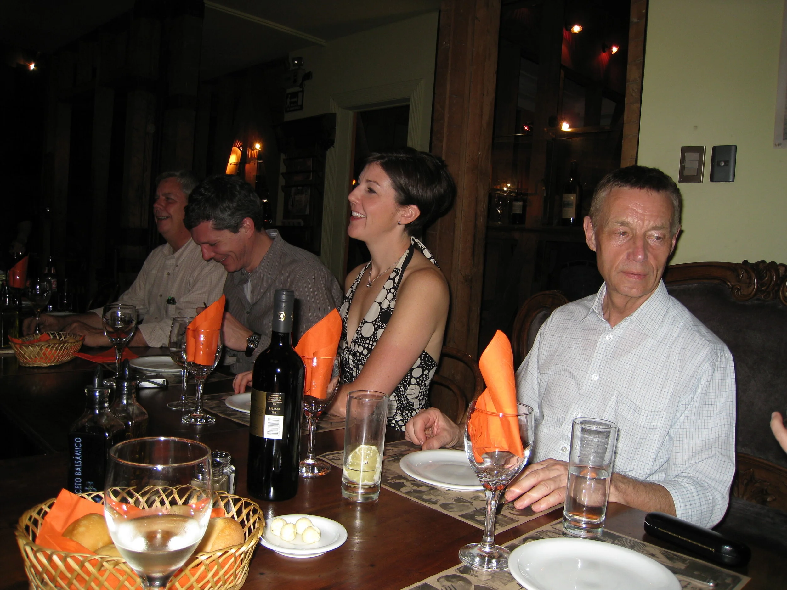  Santiago--Casa Naranja--Karl's birthday--Roger, Pete, Jen and Harald 