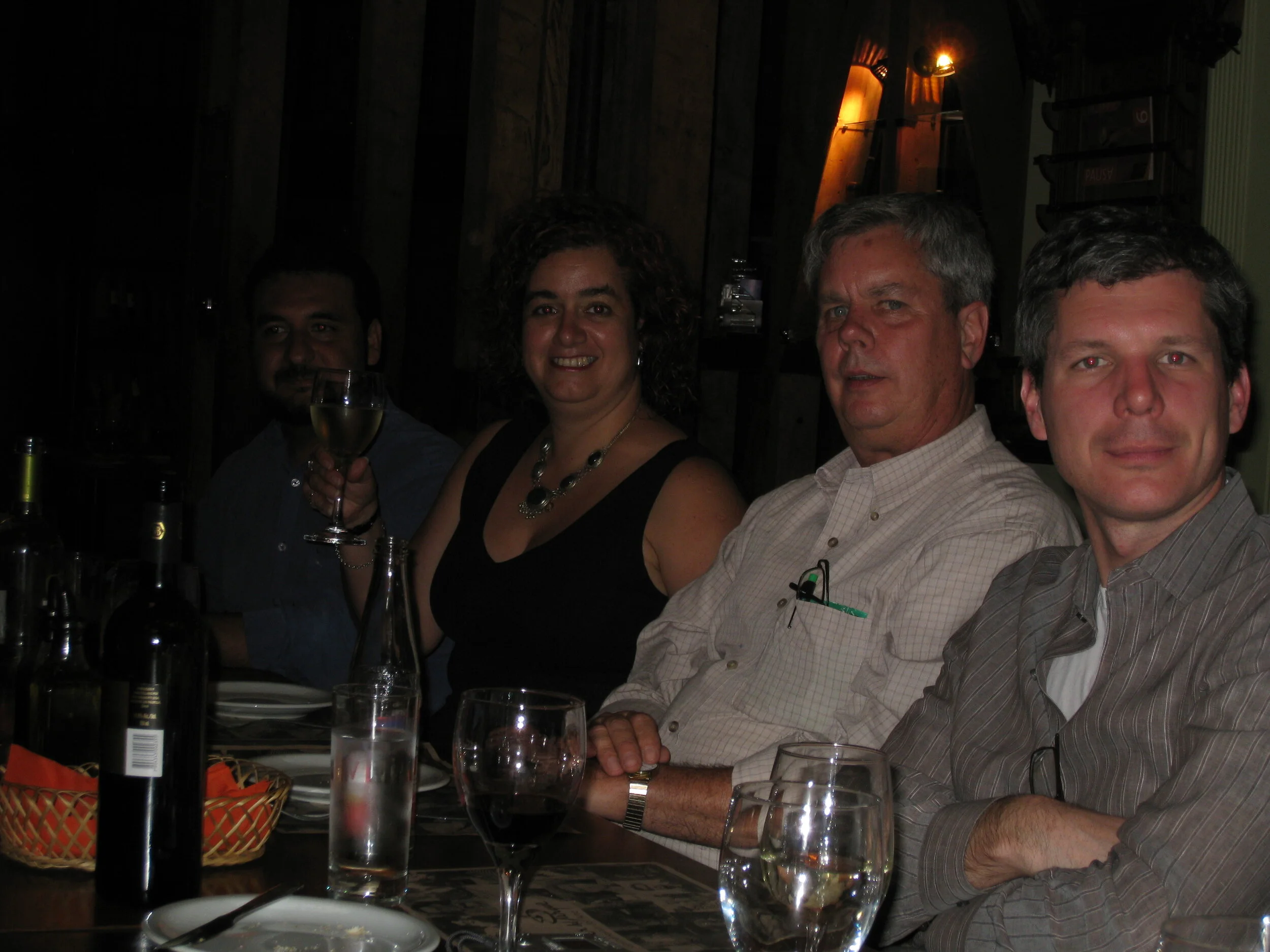  Santiago--Casa Naranja--Karl's birthday--Beto, Paula, Roger and Pete 