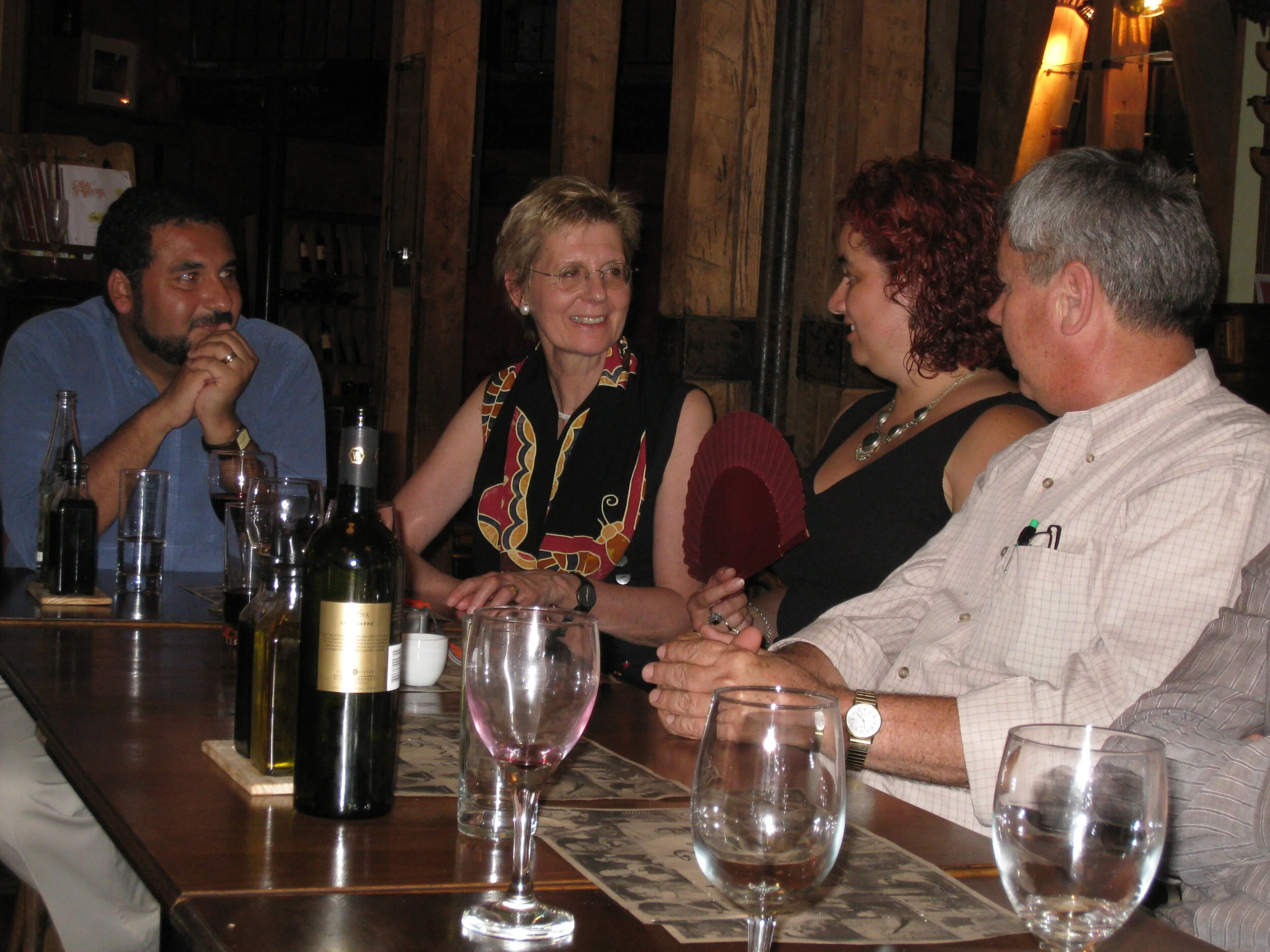  Santiago--Casa Naranja--Karl's birthday--Beto, Christin, Paula and Roger 