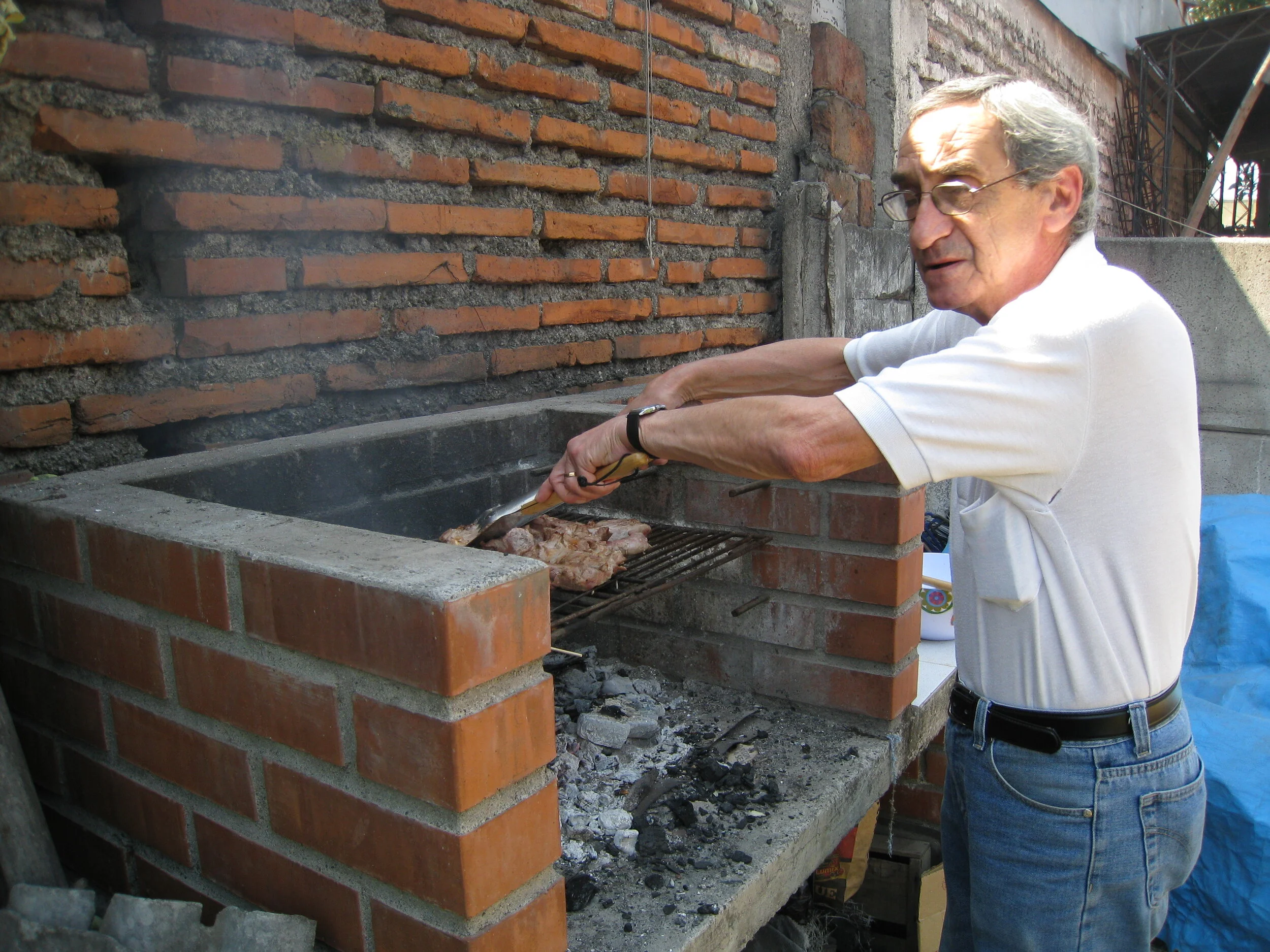  Yuco Canepa in his backyard 