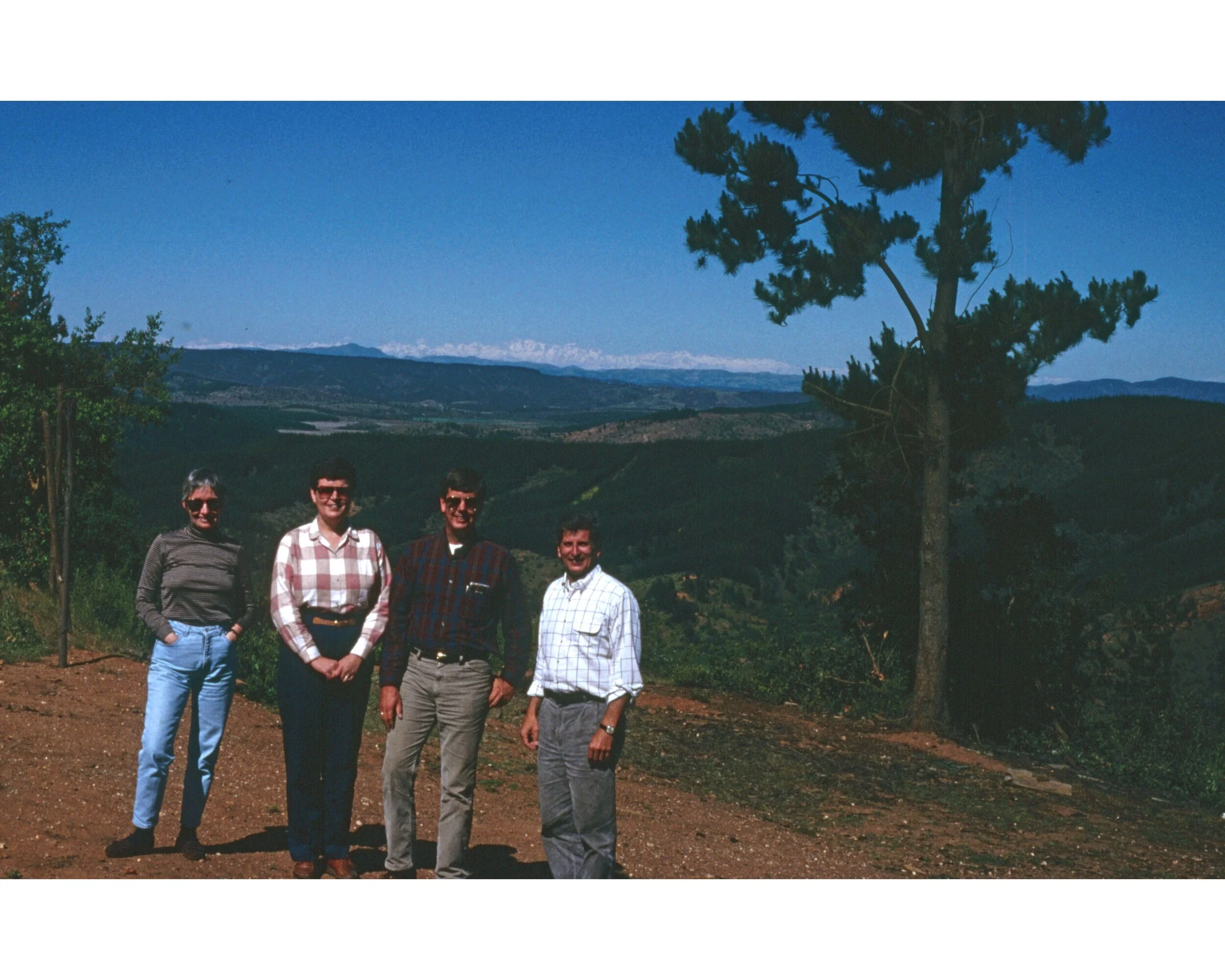  Noviembre 1990	La Cordillera desde el cumbre entre Llico (Curico) y Iloca—Carrol Kindel, Carole King, Roger King y Karl Kindel 