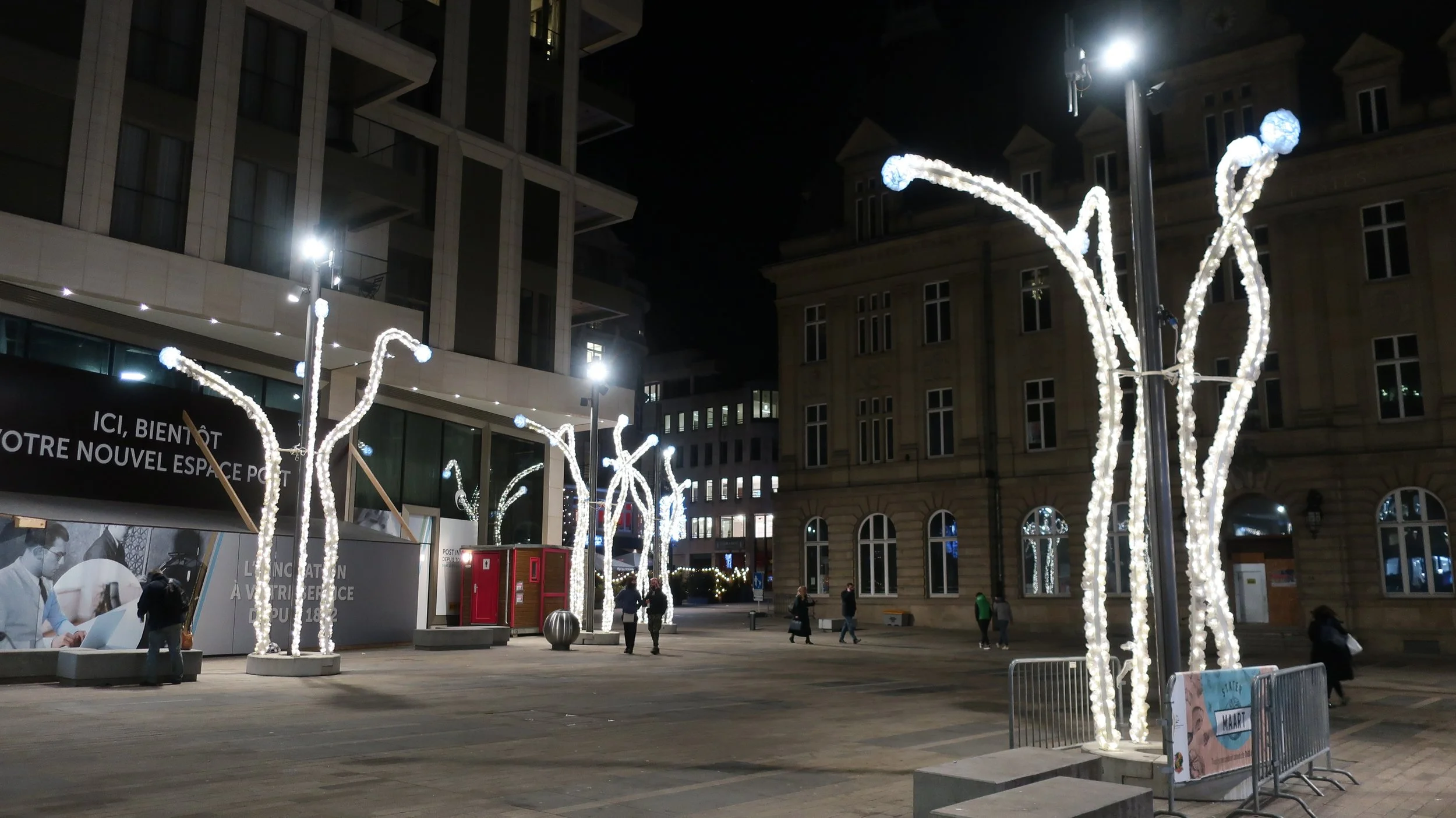  Luxembourg 2021--Place Hotel de Post Holiday Lighting 