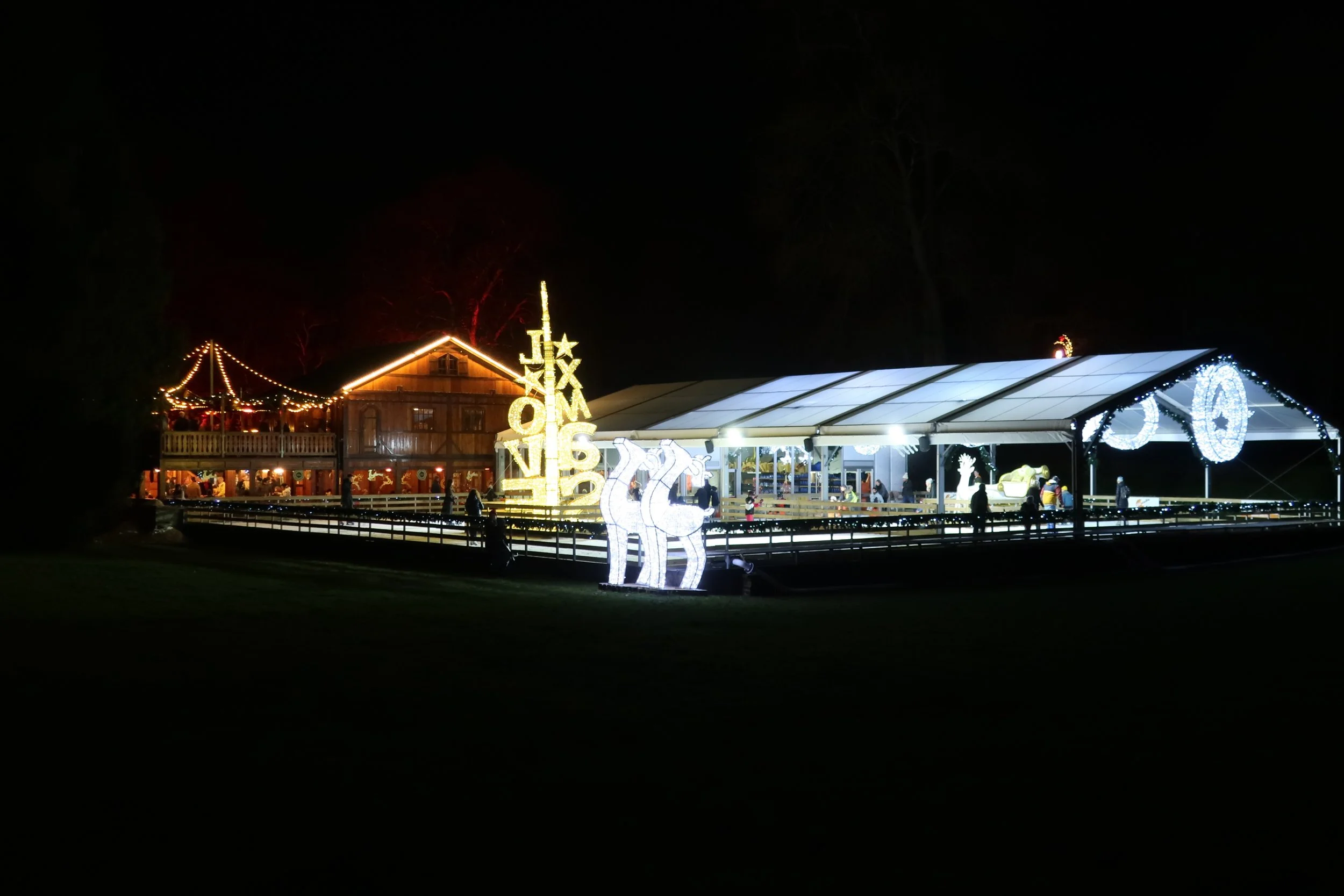  Luxembourg 2021--Montery Park Winter Lights on Ice Holiday Lighting--Ice Rink and Beer Garden (put up in a week) 