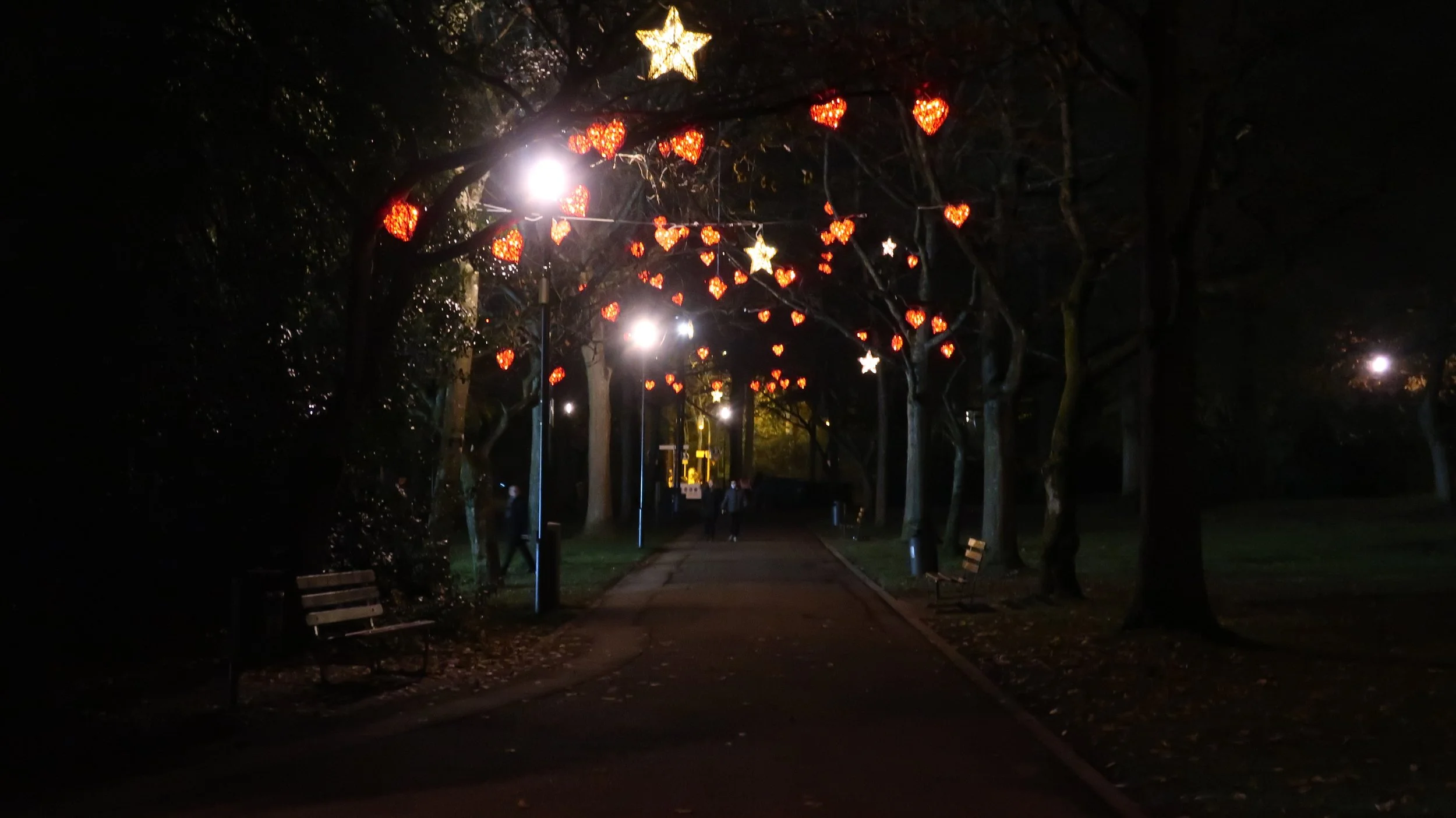  Luxembourg 2021--Montery Park Winter Lights on Ice Holiday Lighting--walkway lighting 
