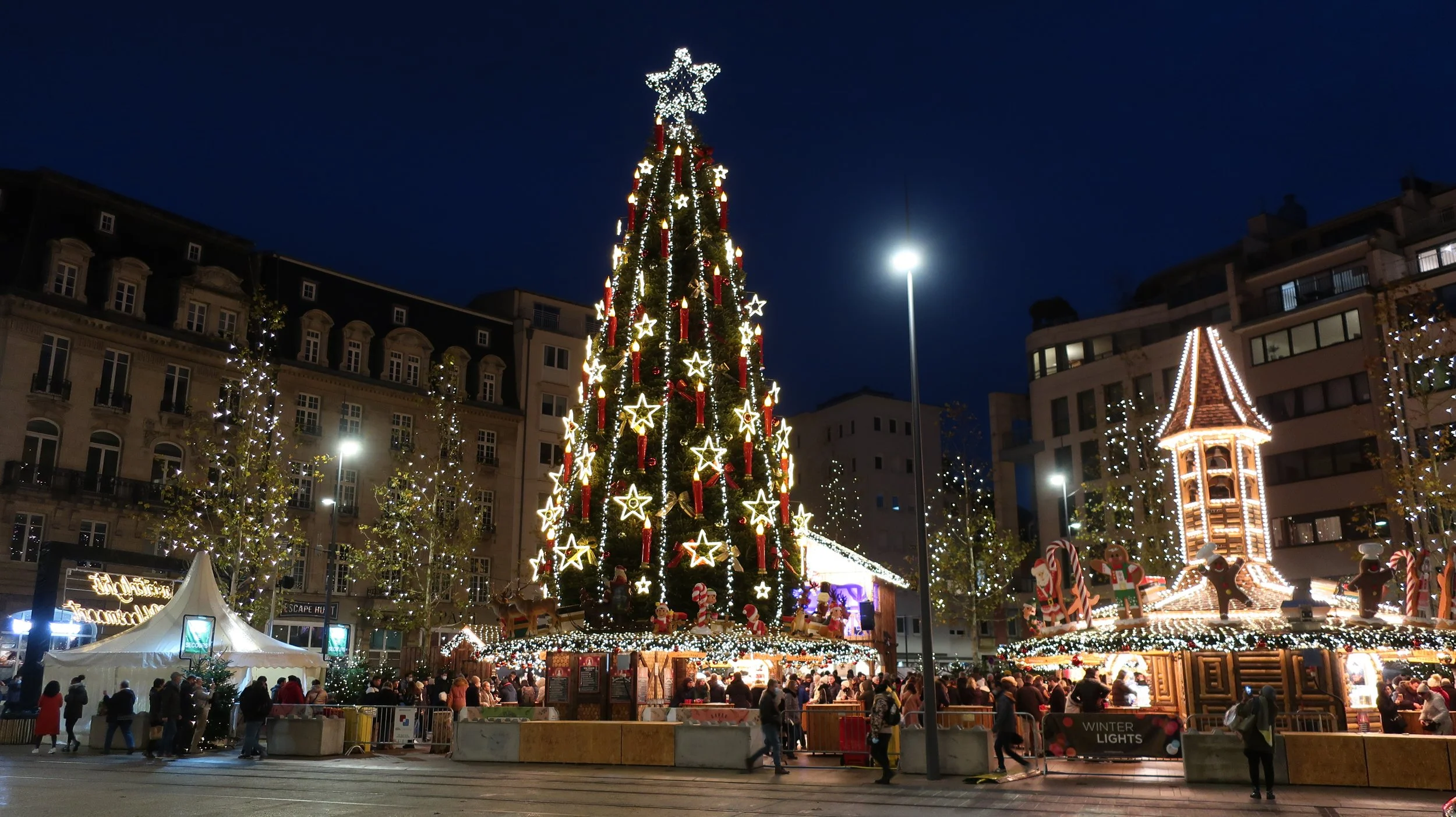  Luxembourg 2021--Place de Paris--Holiday Decorations 