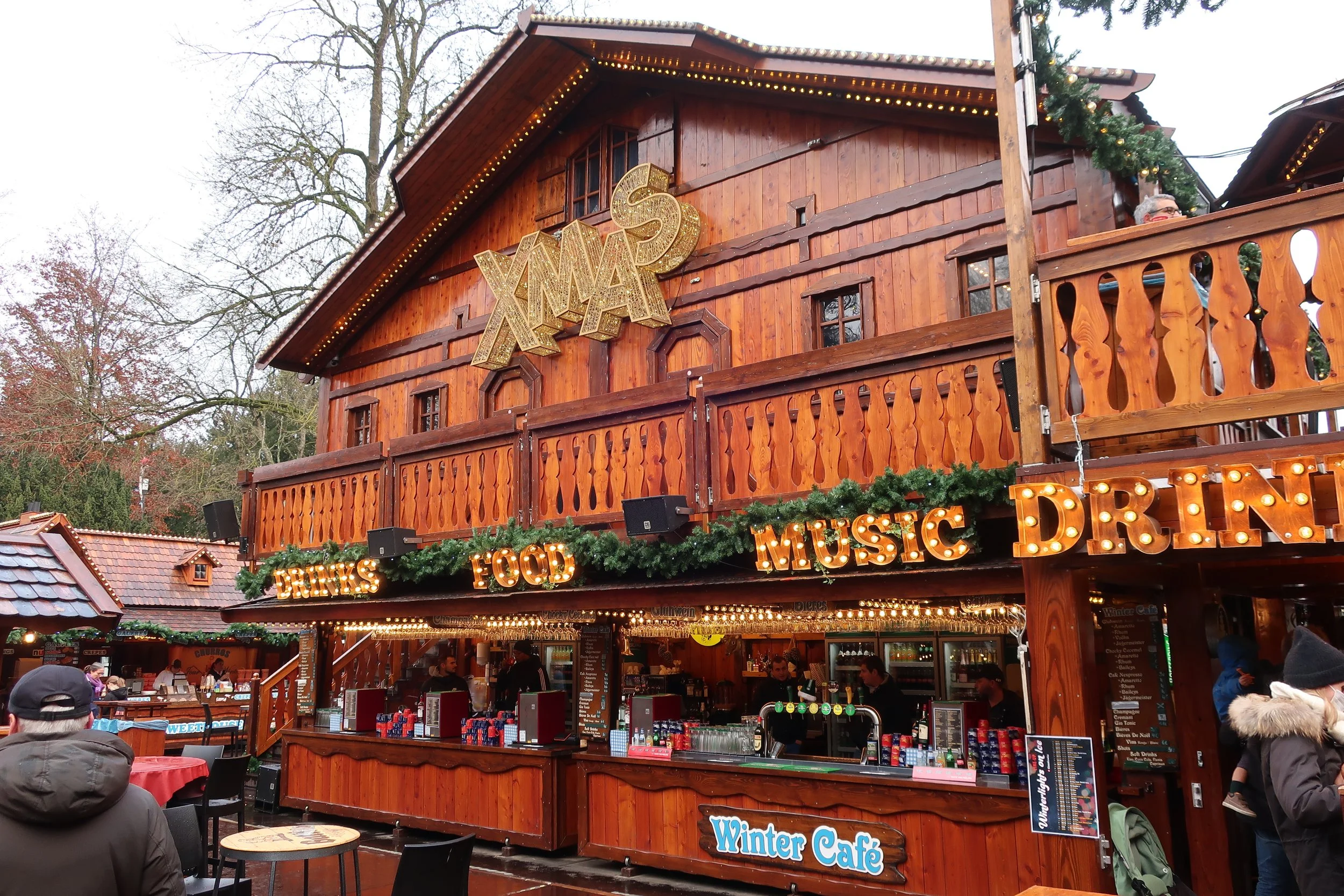  Luxembourg 2021--Kinnekswiss Meadow Ice Rink--Holiday Decorations with food and drink 