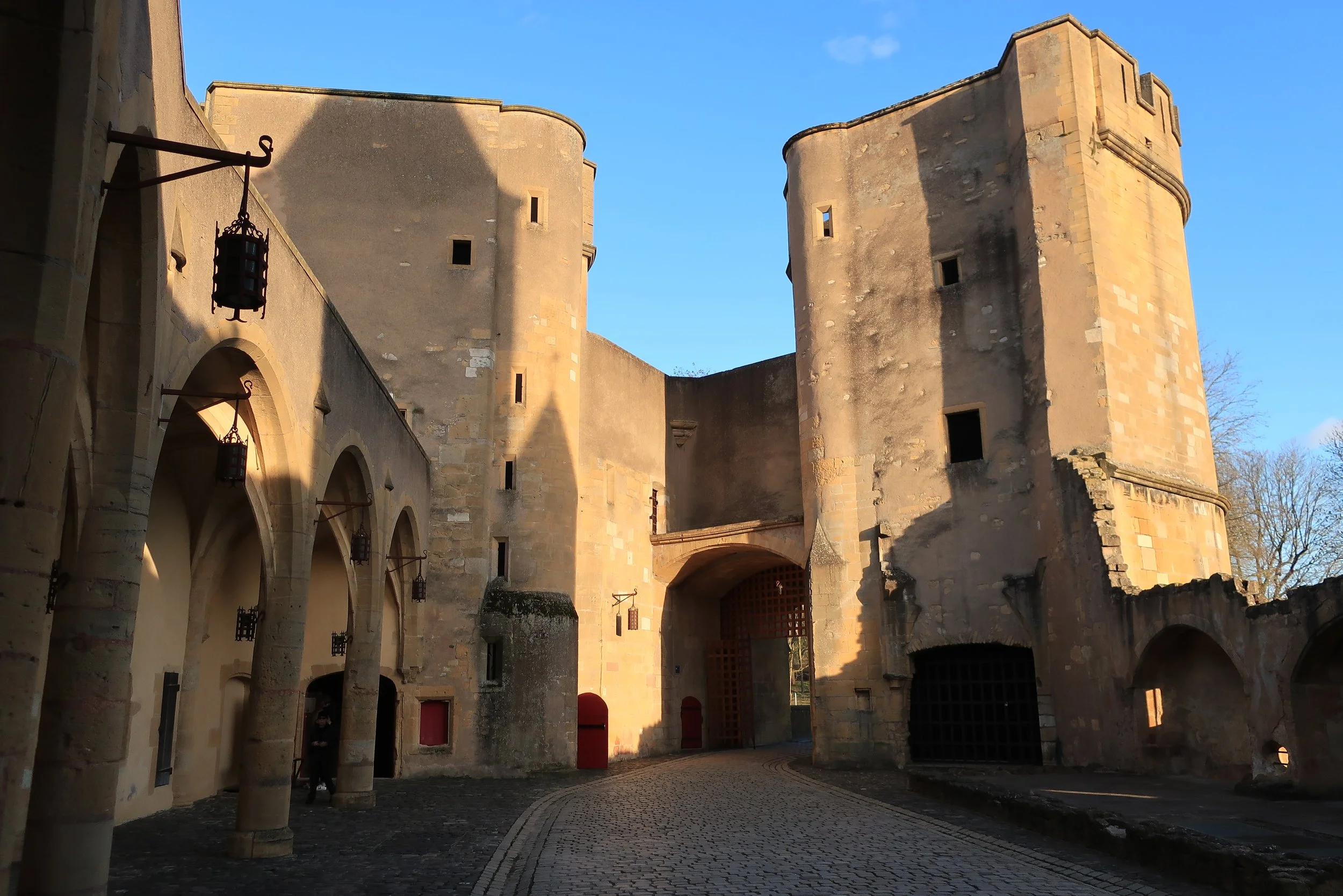 Metz, France--Feb. 2022--Old Town, Porte des Allemands (German Gate) 