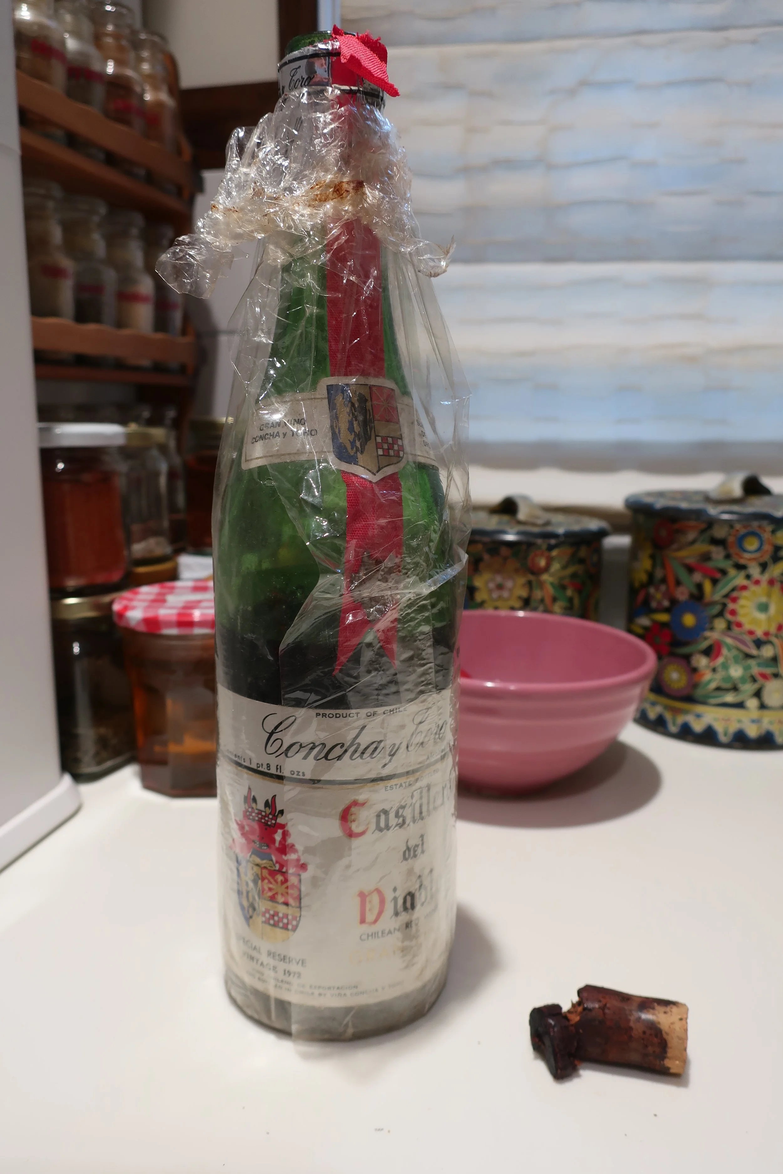  DC--726 NInth Street SE--May 2022--50th Anniversary--1972 Casillero del Diablo, Special Reserve from Roger King, with cork.  It was still very good! 