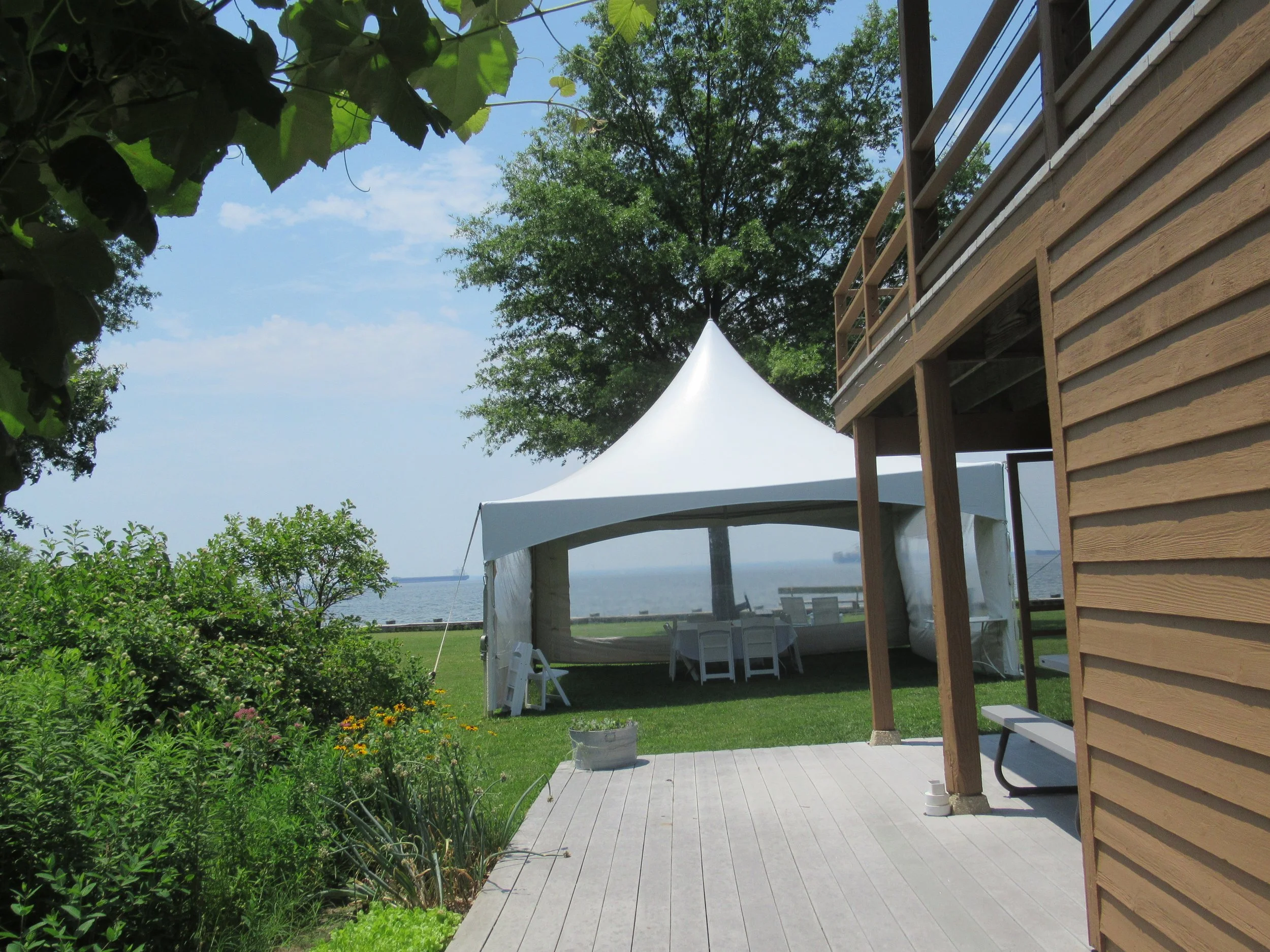  Kent Island--June 2022--50th Wedding Celebration--Tent the day before 