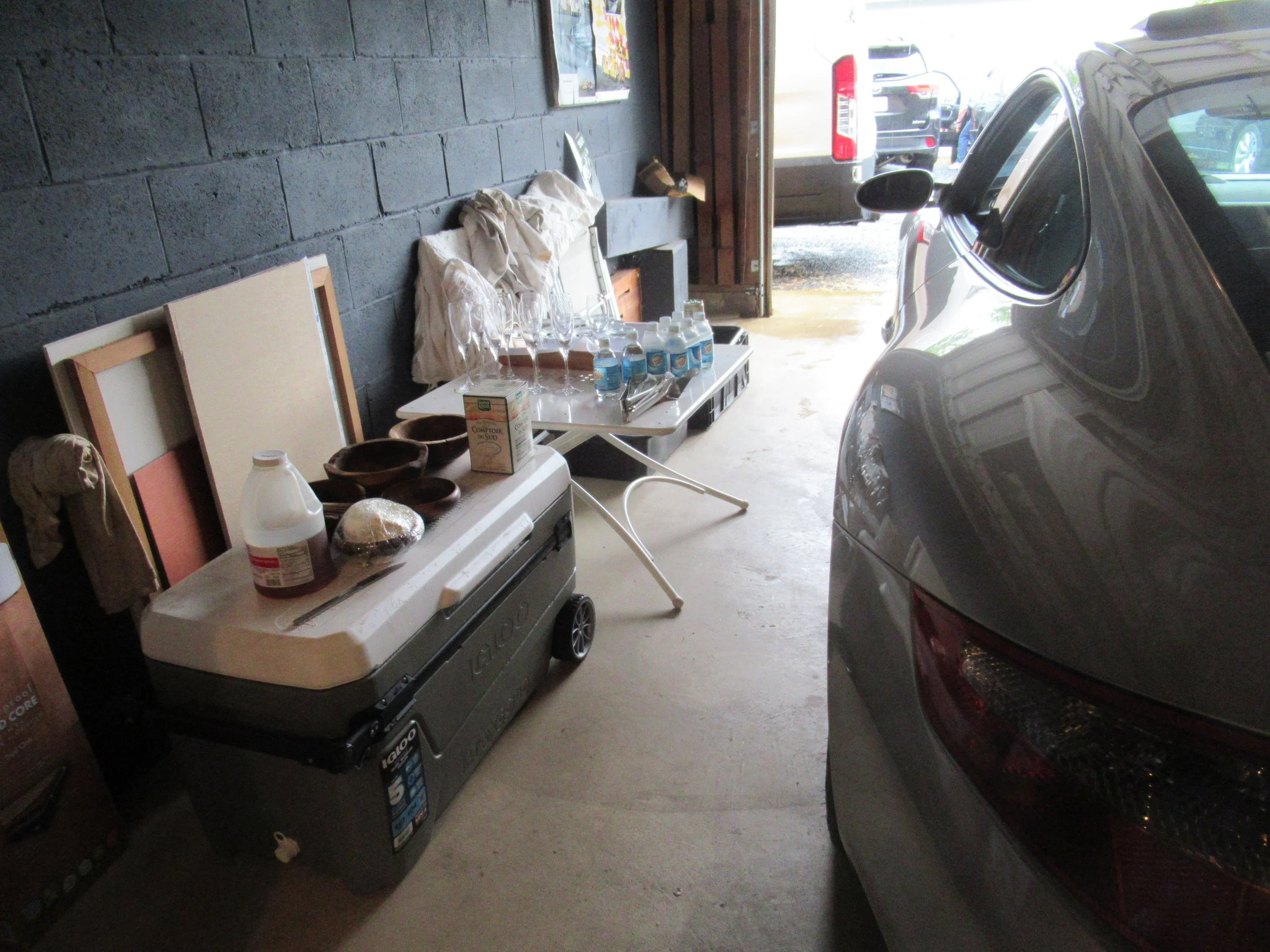  Kent Island--June 2022--50th Wedding Celebration--The Garage was a small staging area 