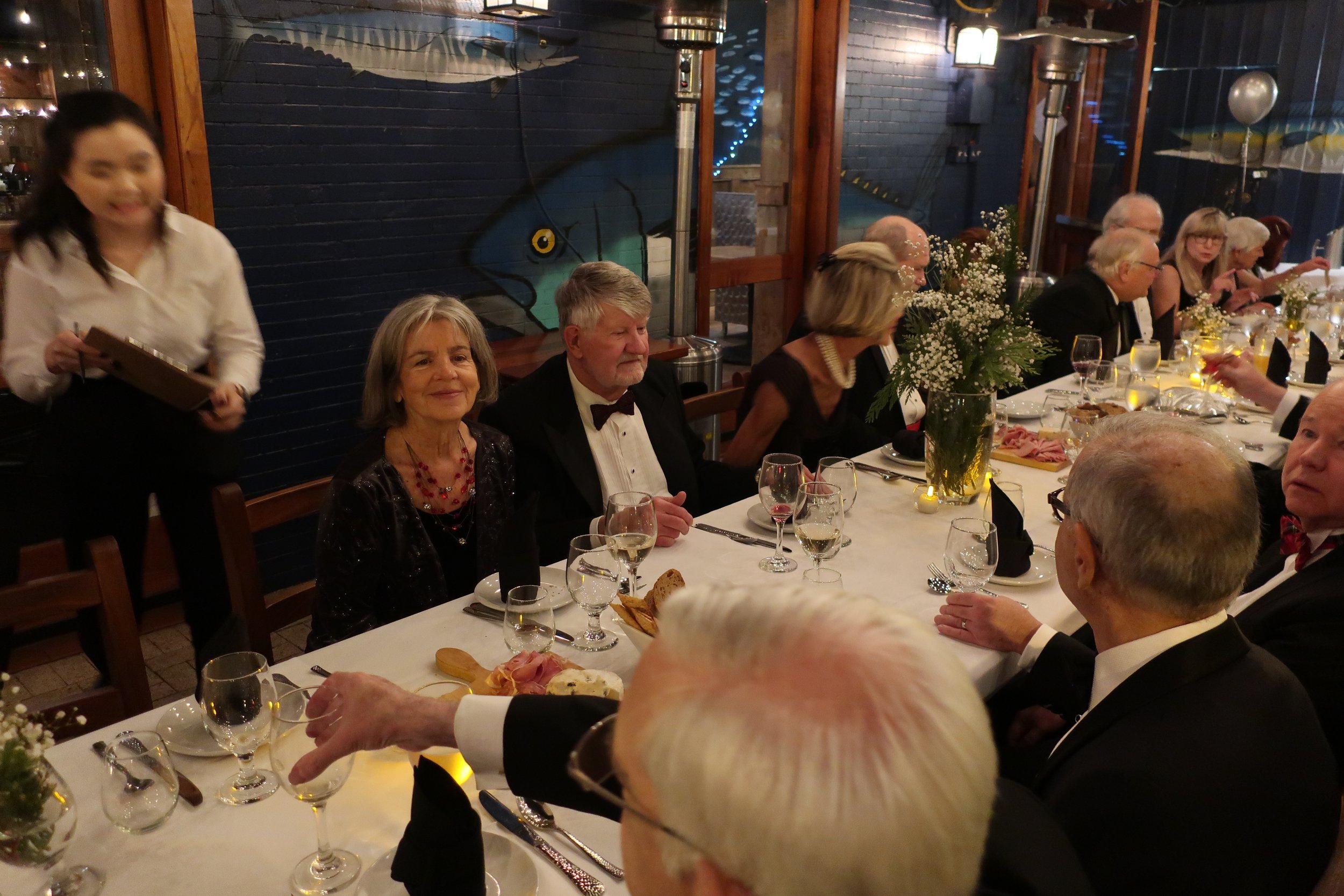  DC--New Year's Eve 2022--Ophelia's--Kathy Chamberlain, Robert Bush, Debbie and Rick Schreiber, George Demougeot, Dave Small, Donna Hanousek and Sue Rosenfeld 
