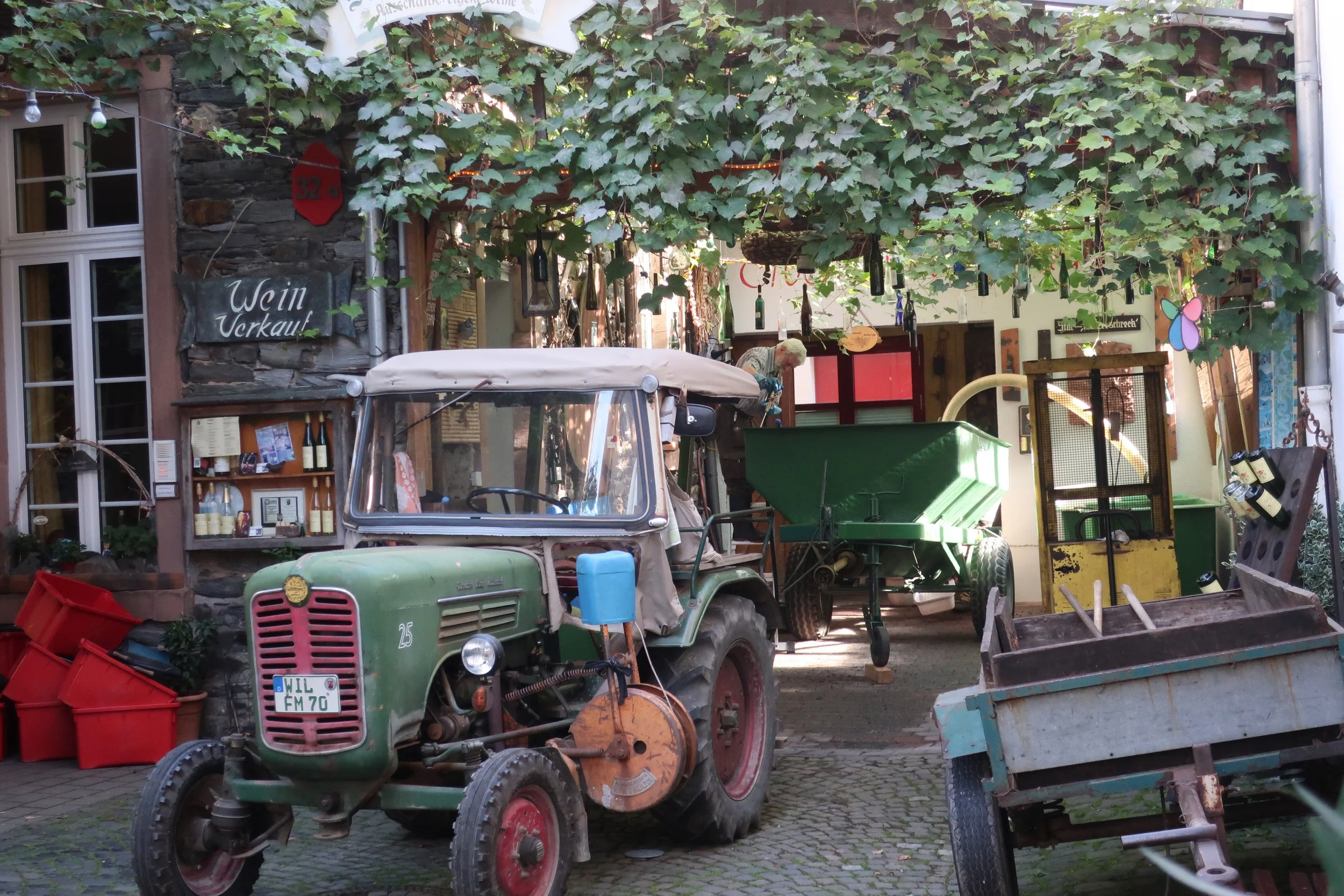  Germany 2023--Kindel 50th Anniversary Trip--Bernkastel--In town wine producer at work 