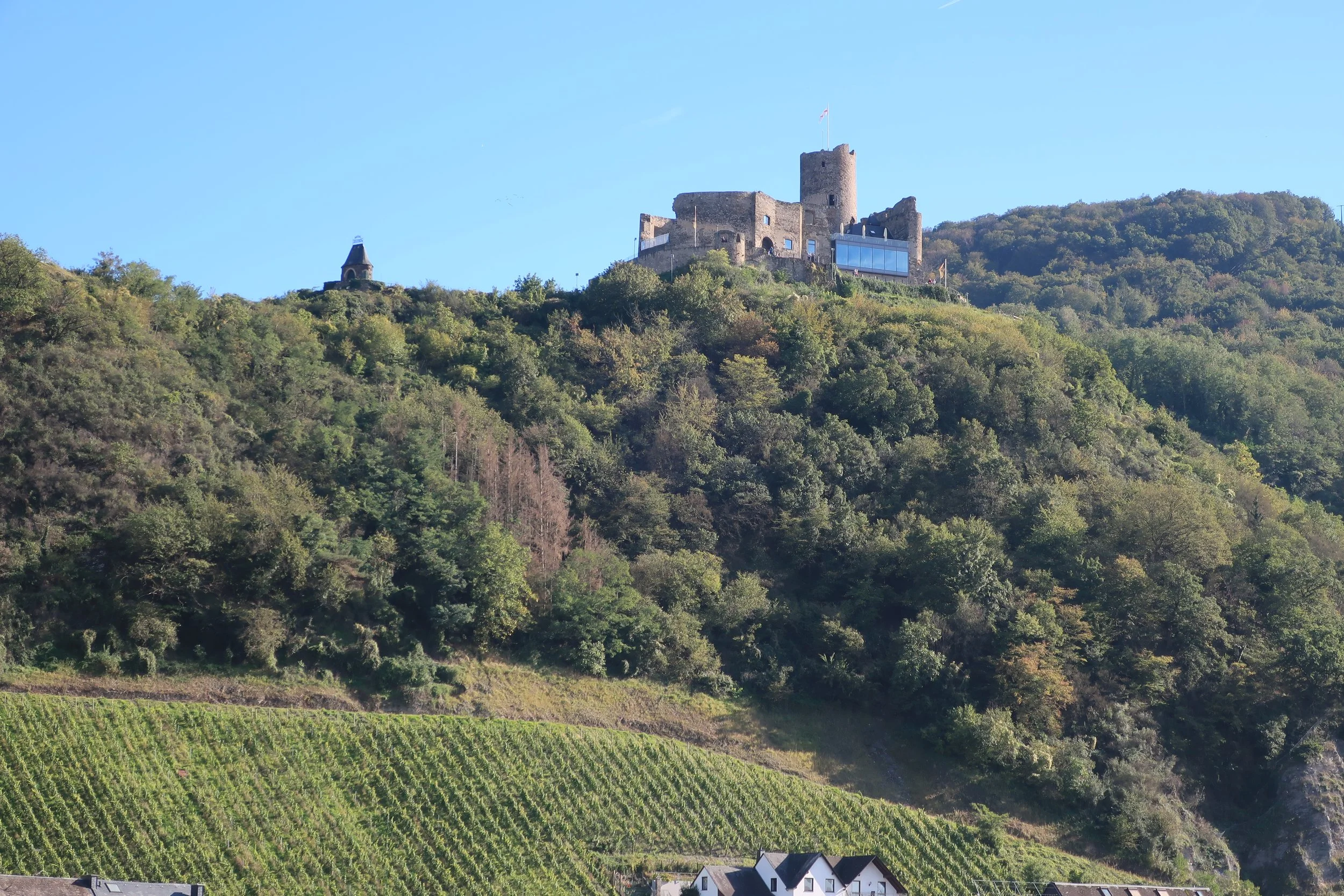  Germany 2023--Kindel 50th Anniversary Trip--Bernkastel, Looking towards Berg Landshut 